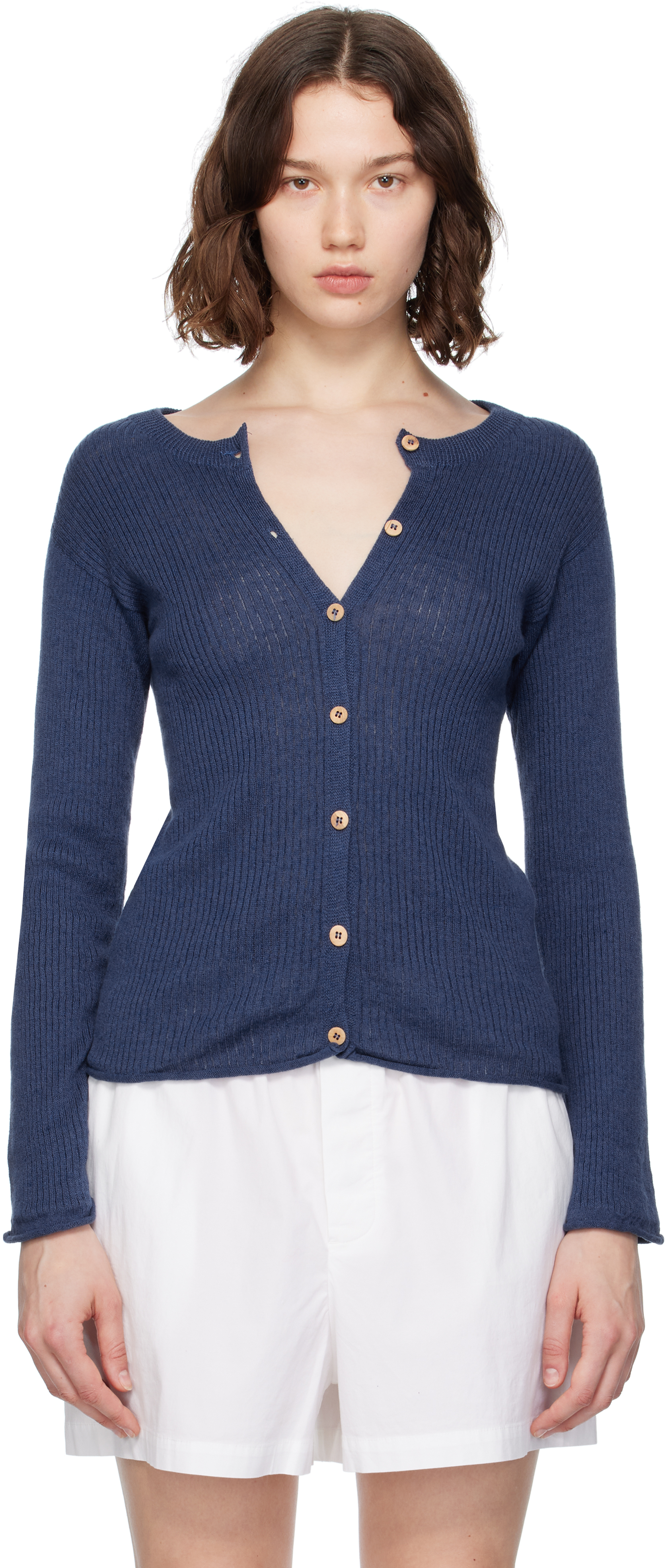 Blue Drip Cardigan