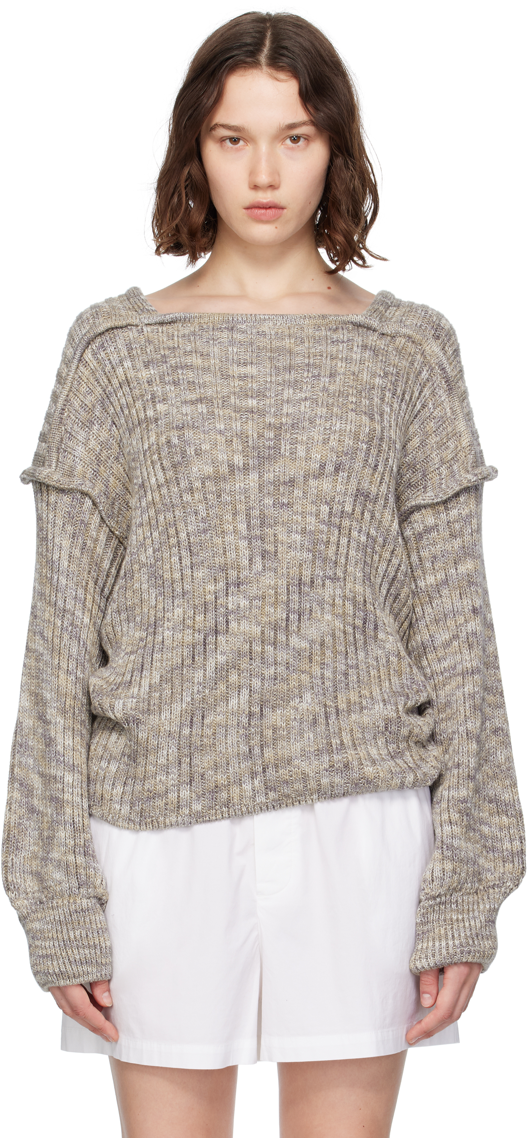 Gray Construct Sweater