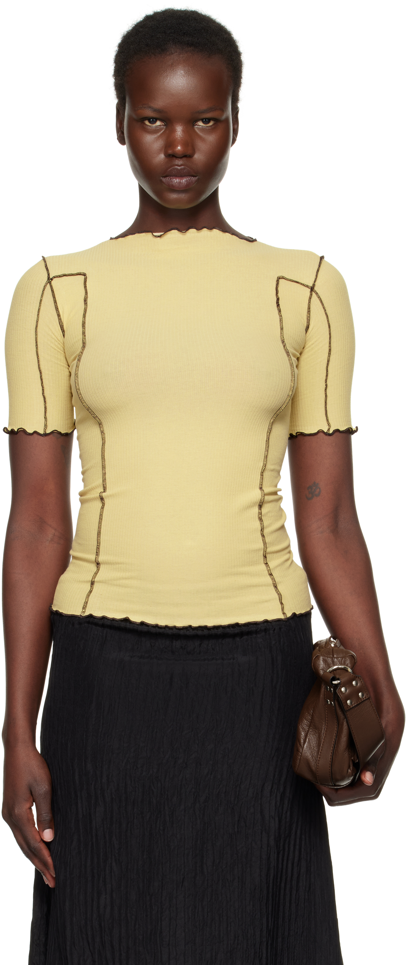 Yellow Omato 3/4 T-shirt