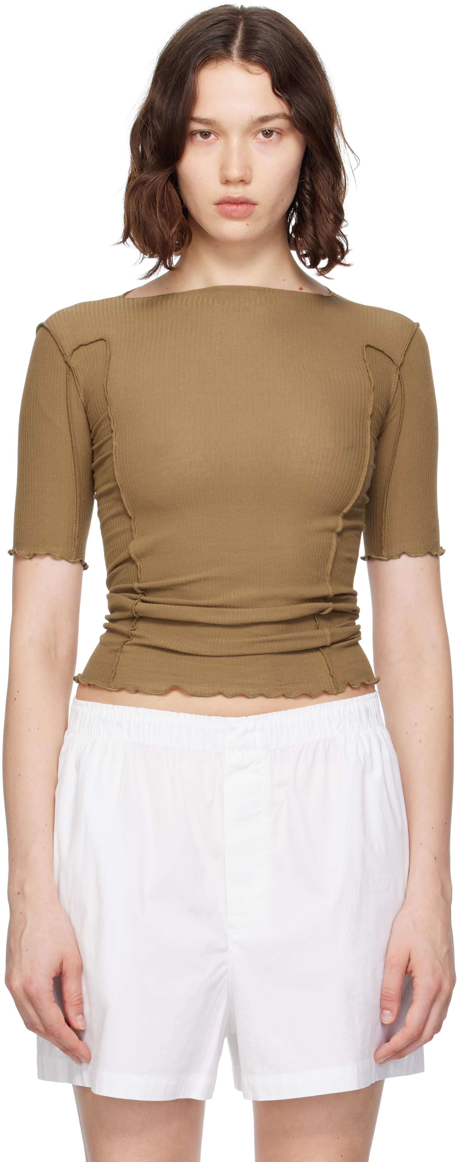 Tan Omato 3/4 T-shirt