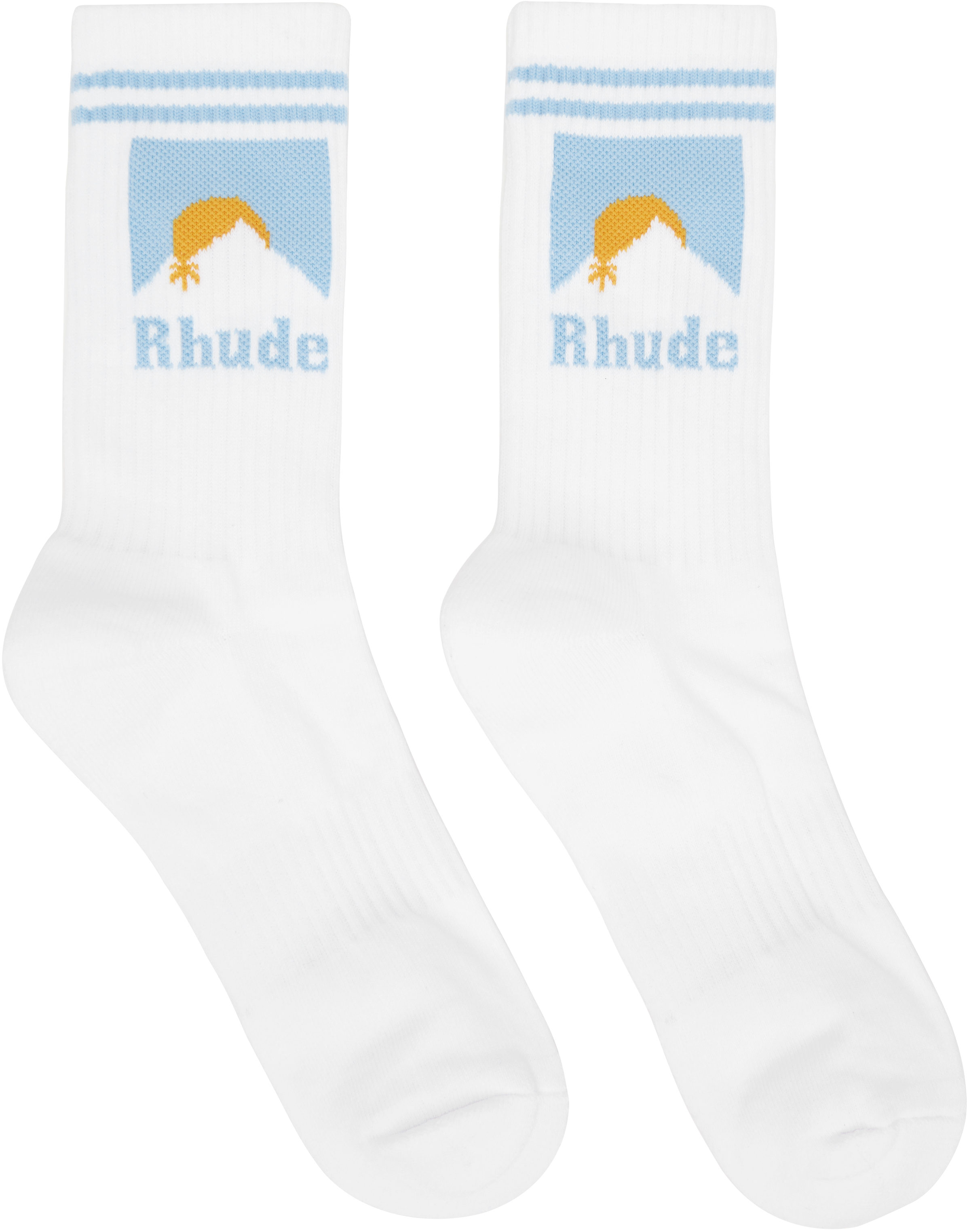 【関税込み】Rhude ホワイト Moonlight ソックス Rhude Rhude Moonlight Socks - Accessories - Compare Prices