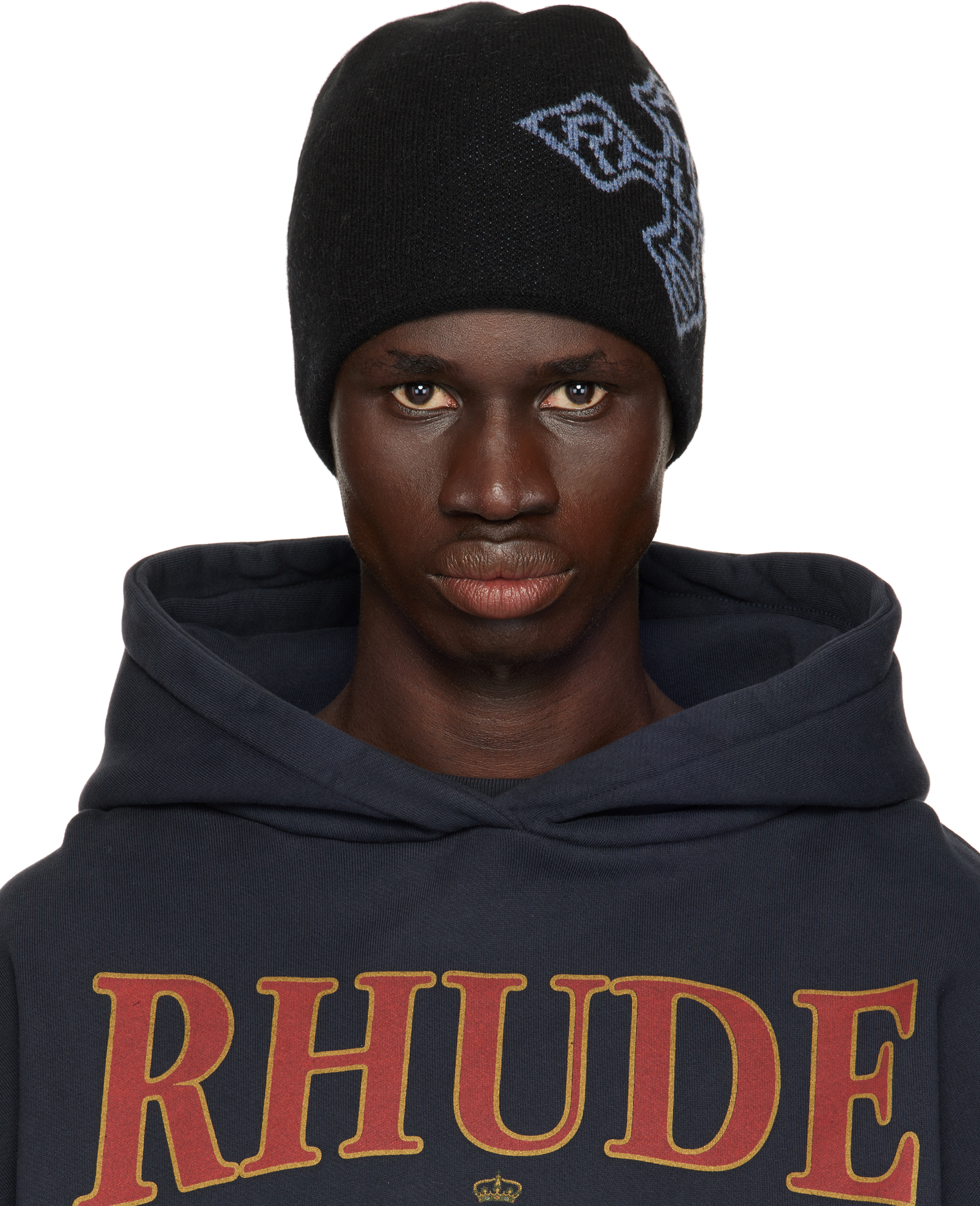 Black 
Rhude
 Cross Beanie