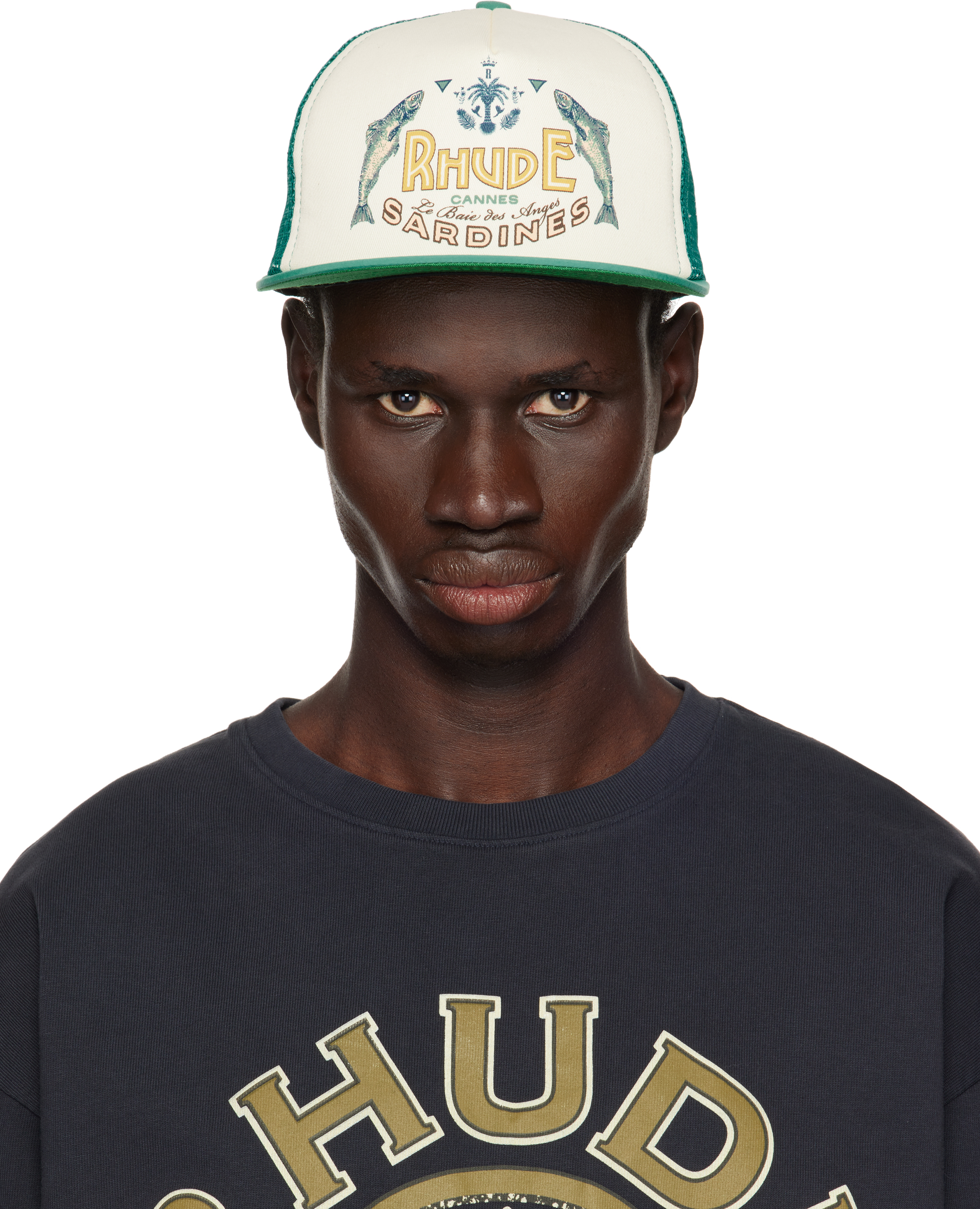 Off-White 
Green Sardines Trucker Cap