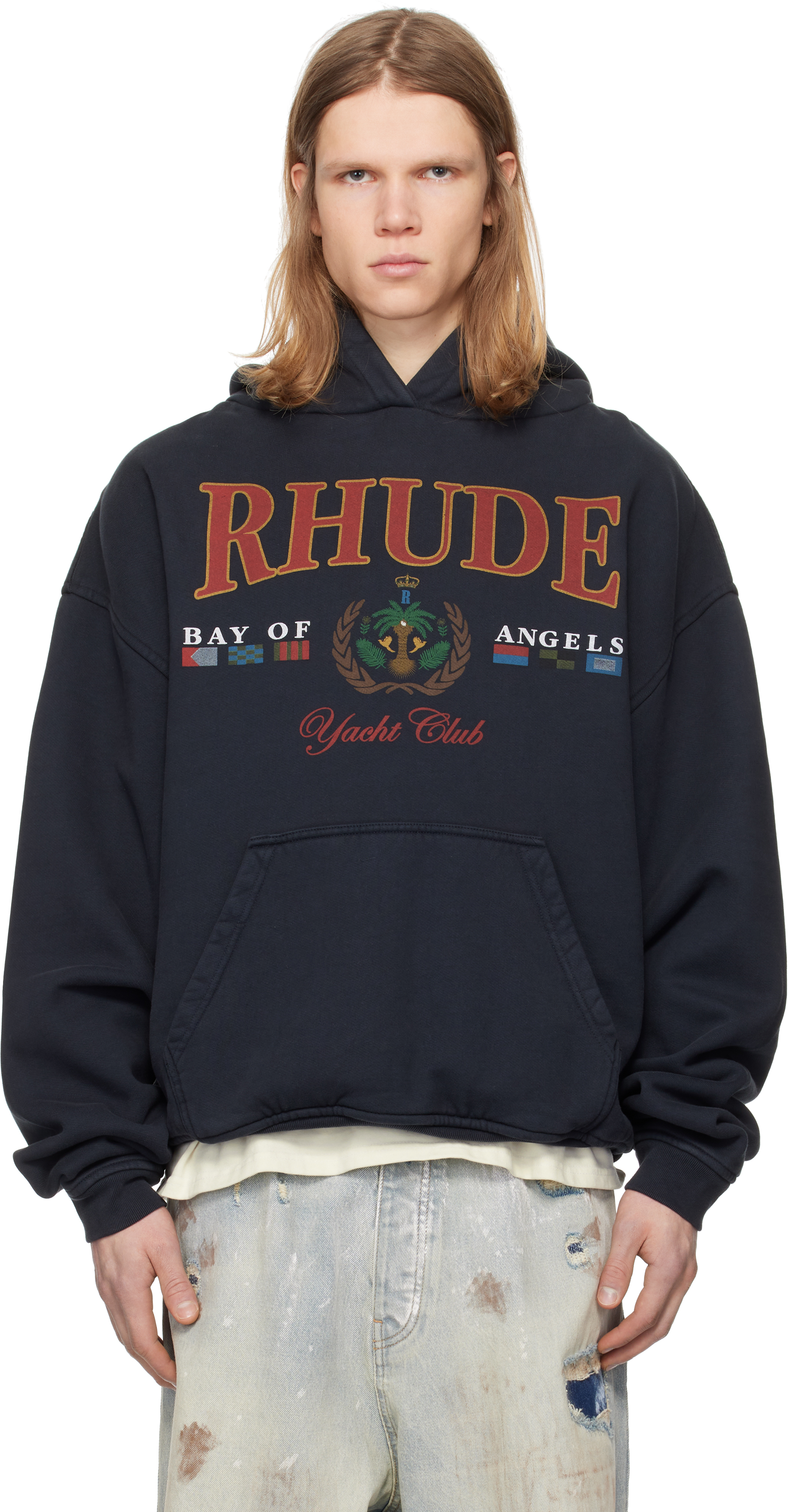 Black 'Bay Of Angels Yacht Club' Hoodie