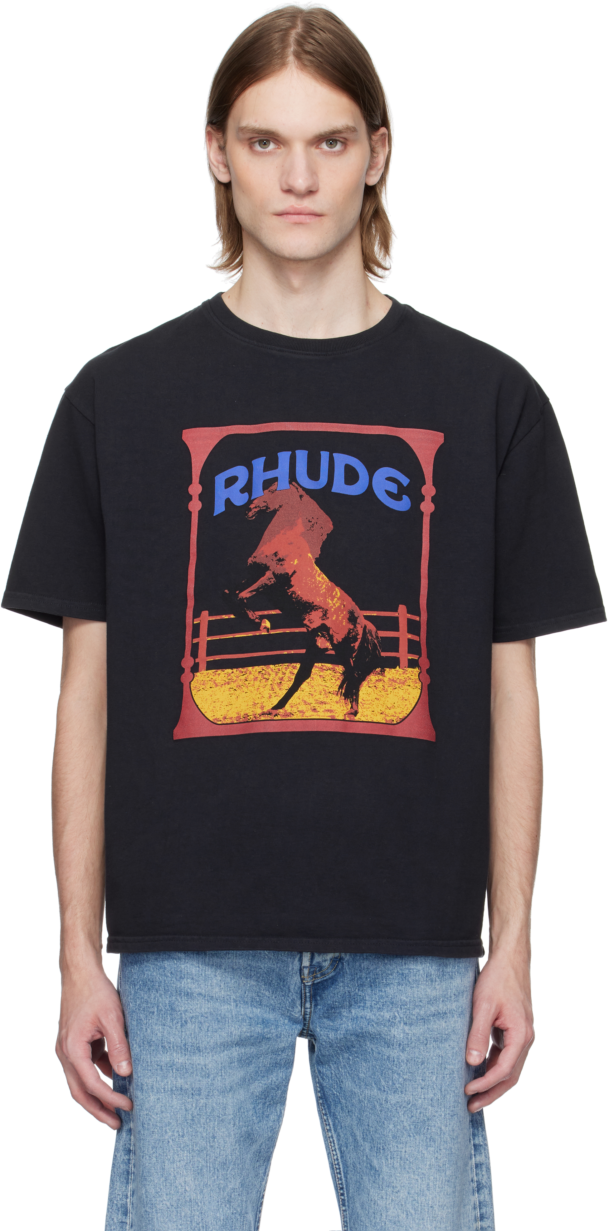Tシャツ・カットソー RHUDE SS25 RHUDE CADRE TEE (RHSS25TT05012 2306) RHUDE CADRE TEE – R H U D E