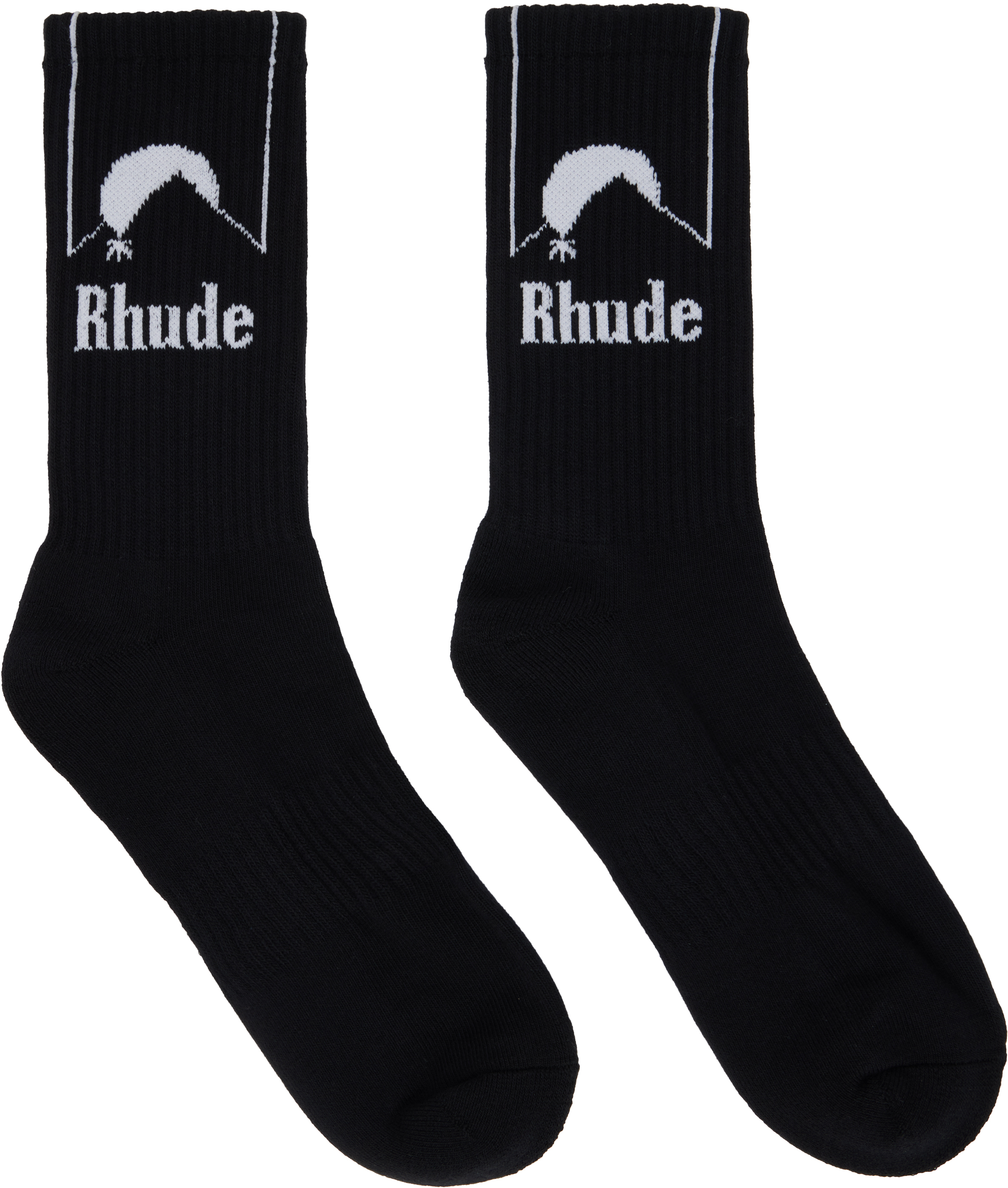 Black 'Rhude' Moonlight Socks