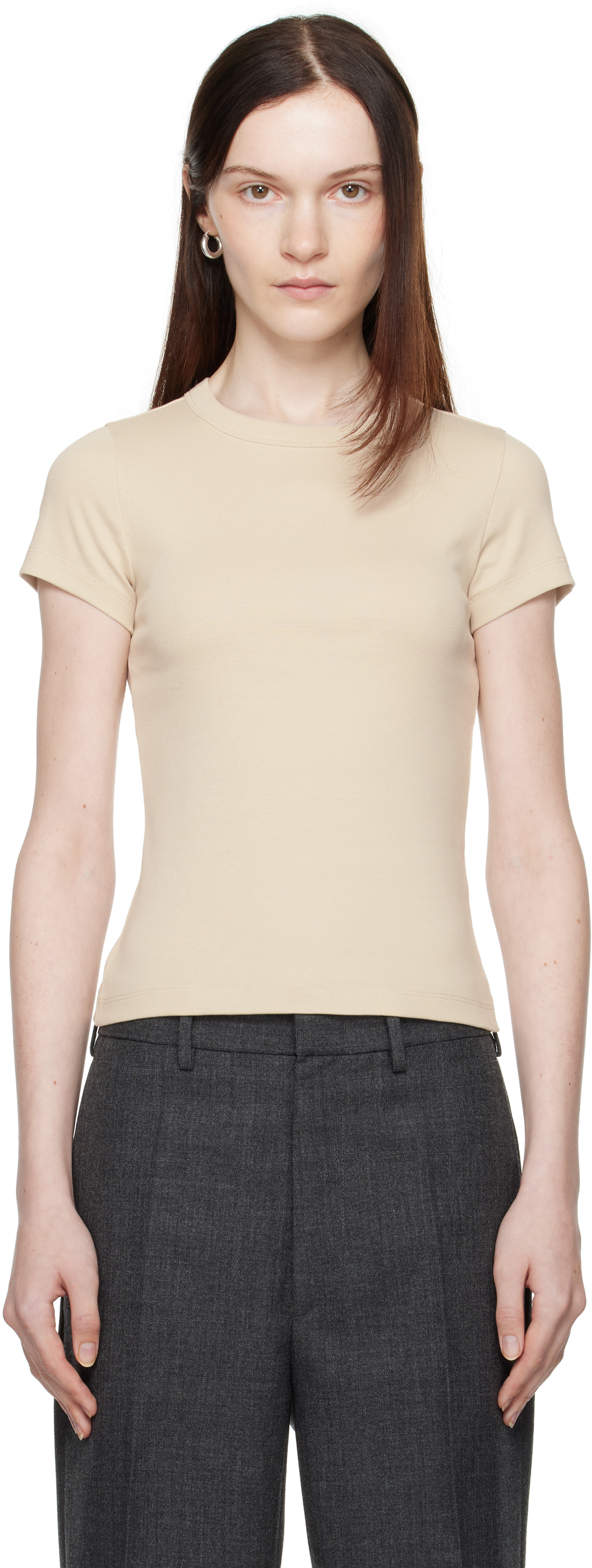 Flore Flore Off-white Car Baby T-shirt In Chalk