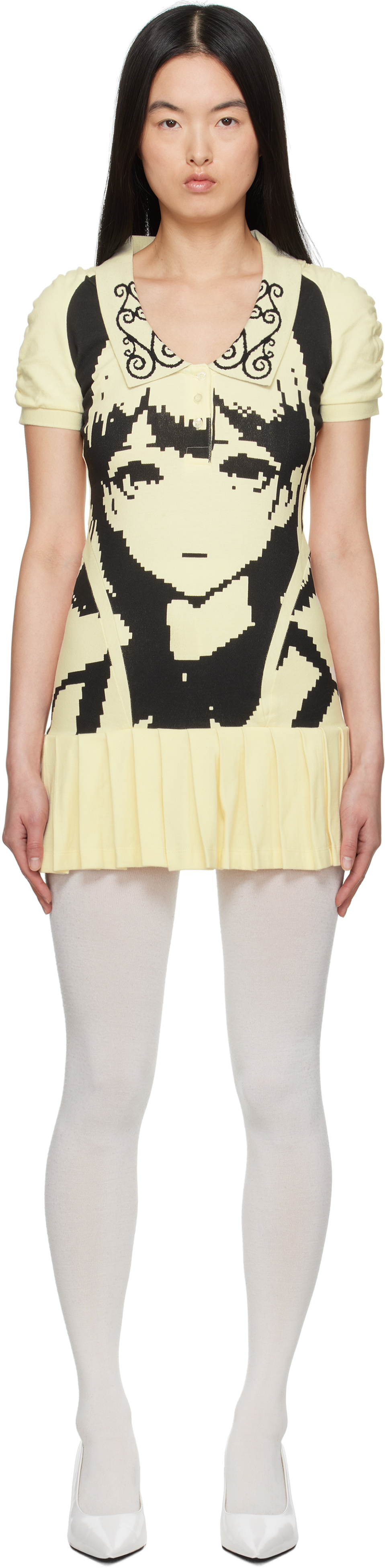 Ashley Williams: Yellow Amelia Minidress | SSENSE