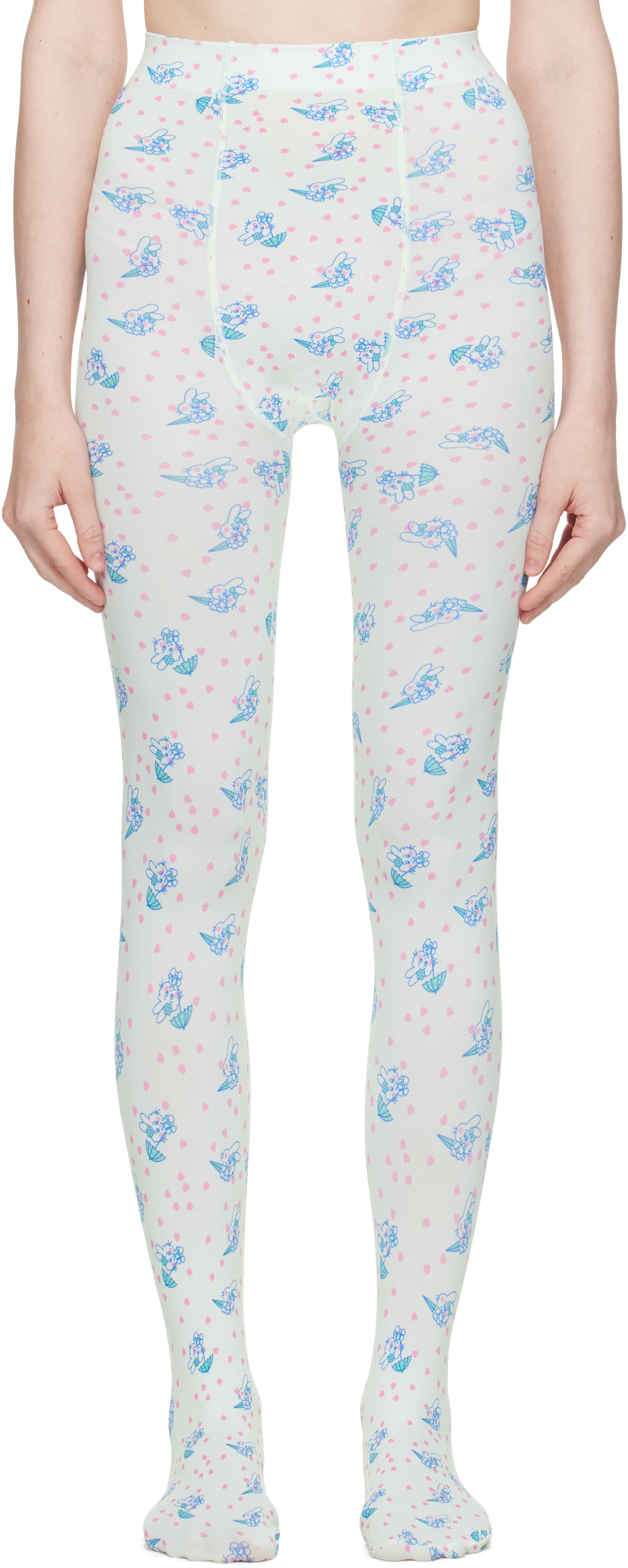 ASHLEY WILLIAMS WHITE BUNNY TIGHTS 