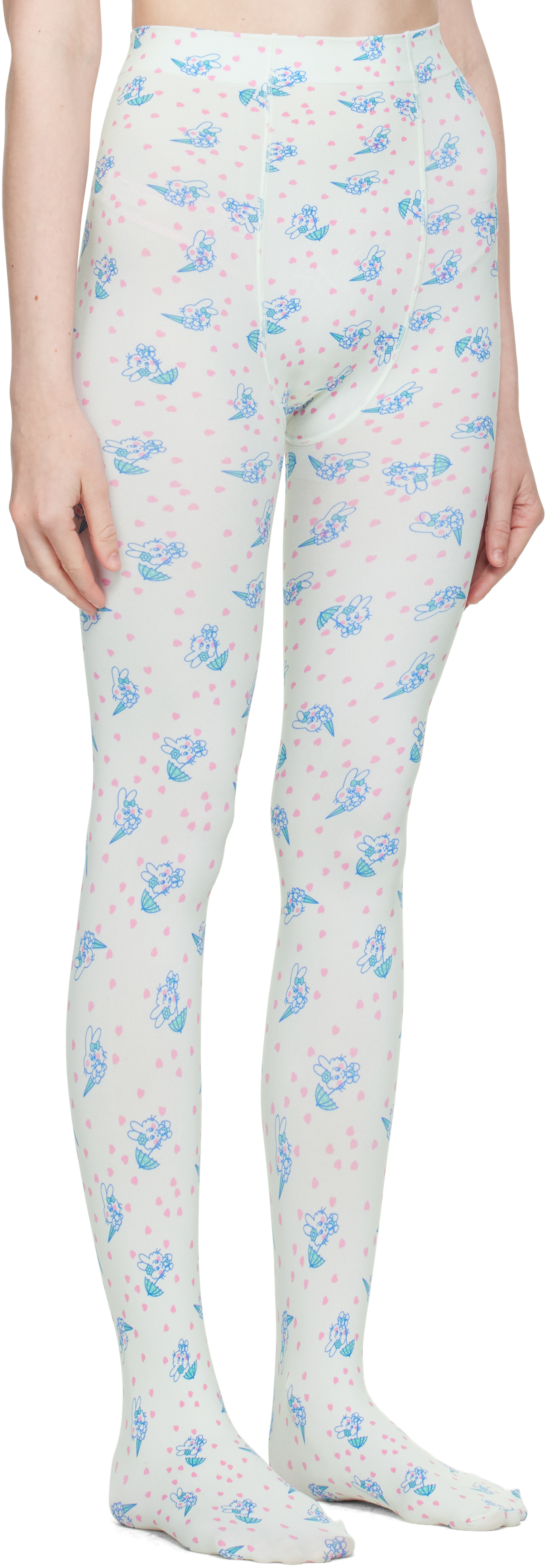 ASHLEY WILLIAMS WHITE BUNNY TIGHTS 