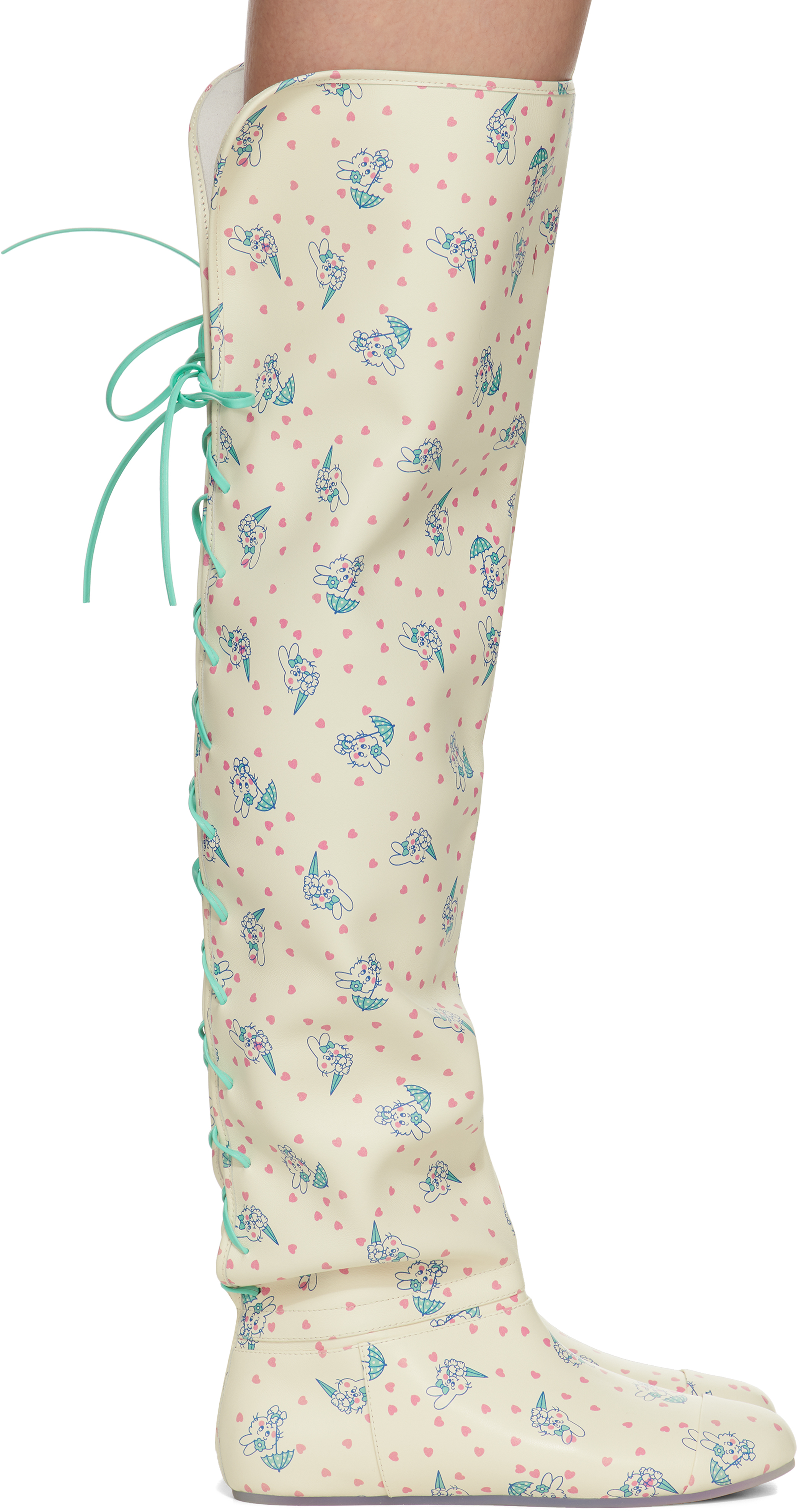 Off-White Slouchy Thigh-High Tall Boots