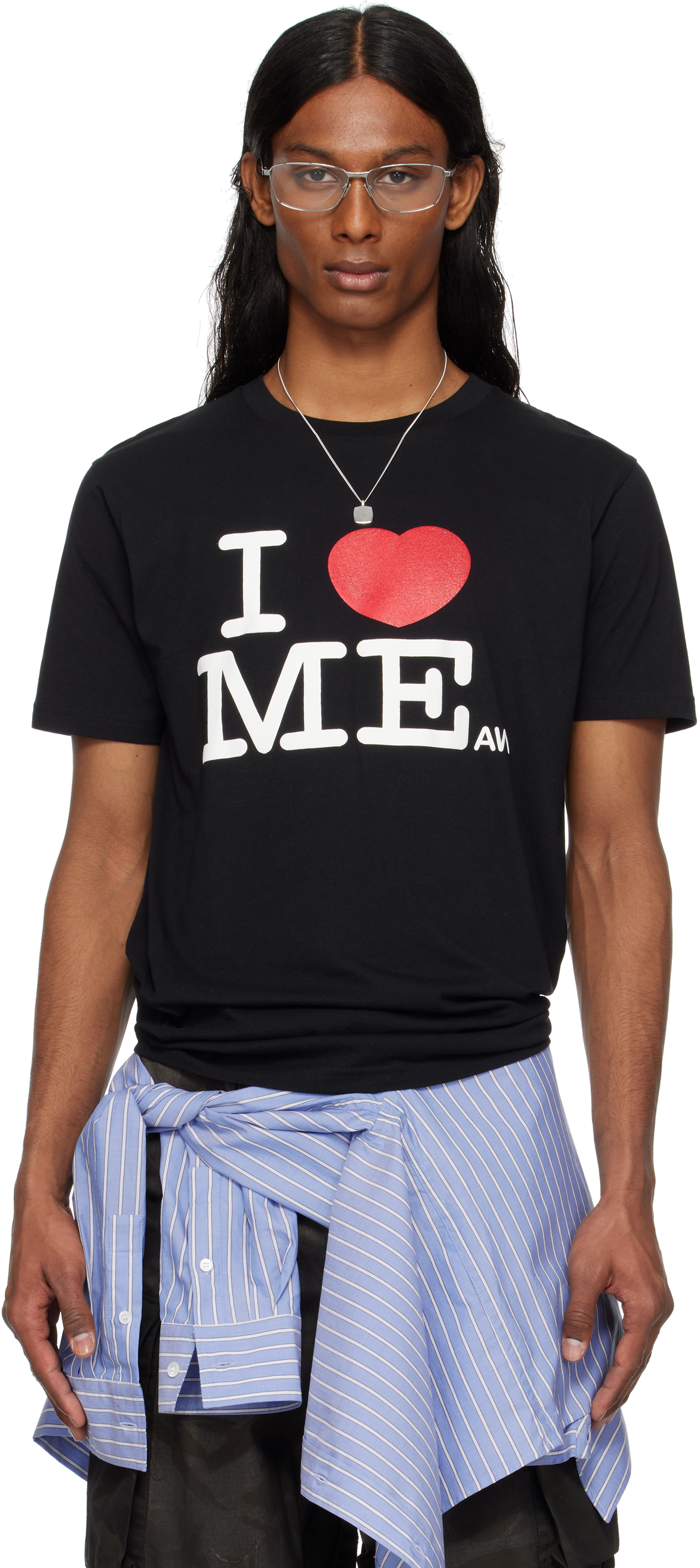 Ashley Williams: SSENSE限定 ブラック 'I Heart Me' Danny T