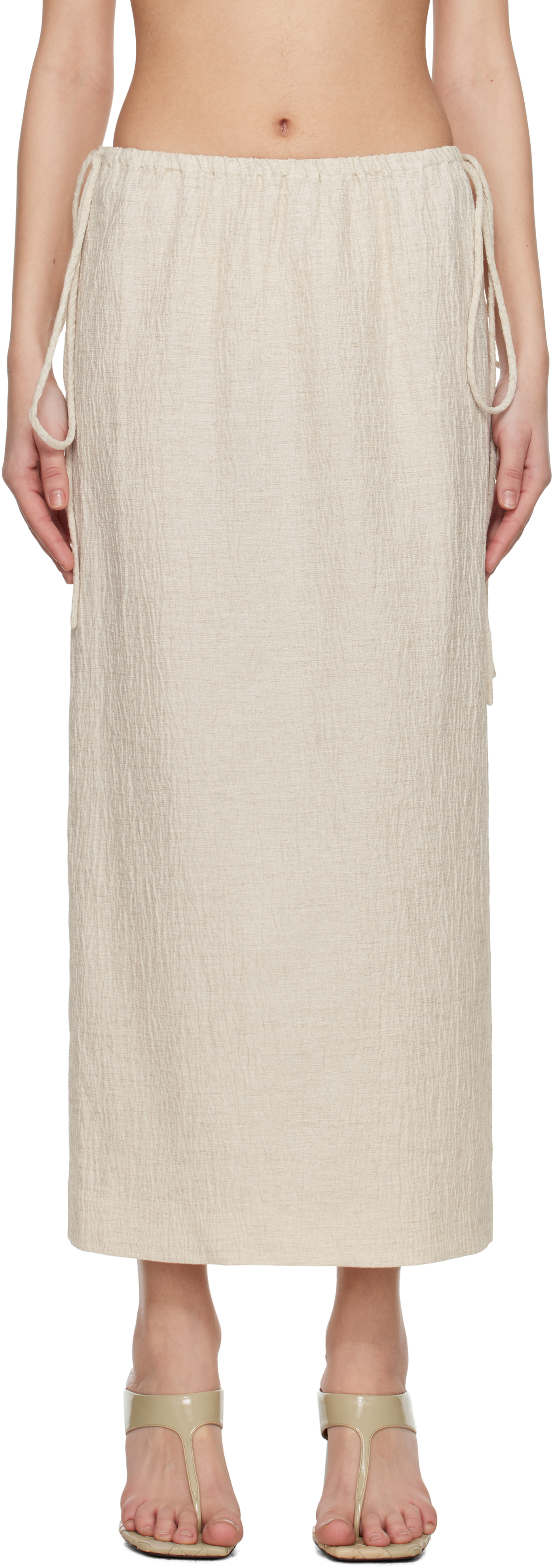 Tove Beige Isa Midi Skirt