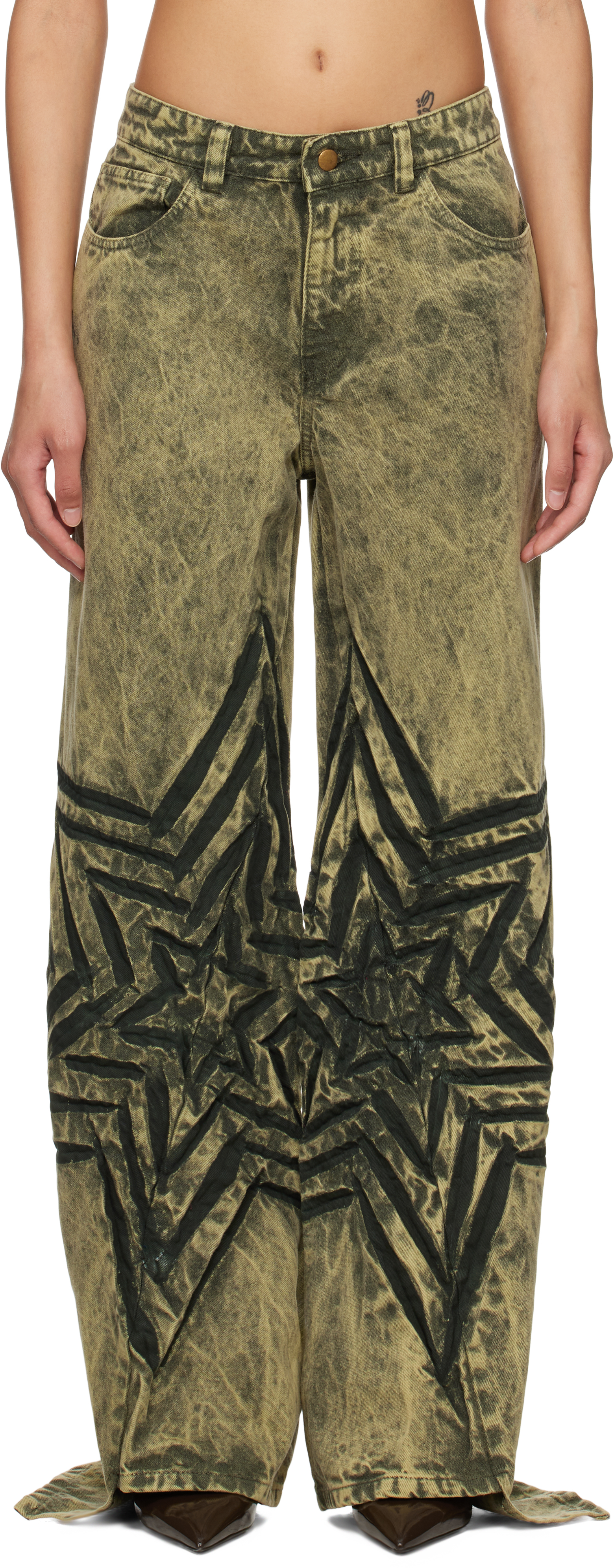 Khaki Star Boyfriend Jeans