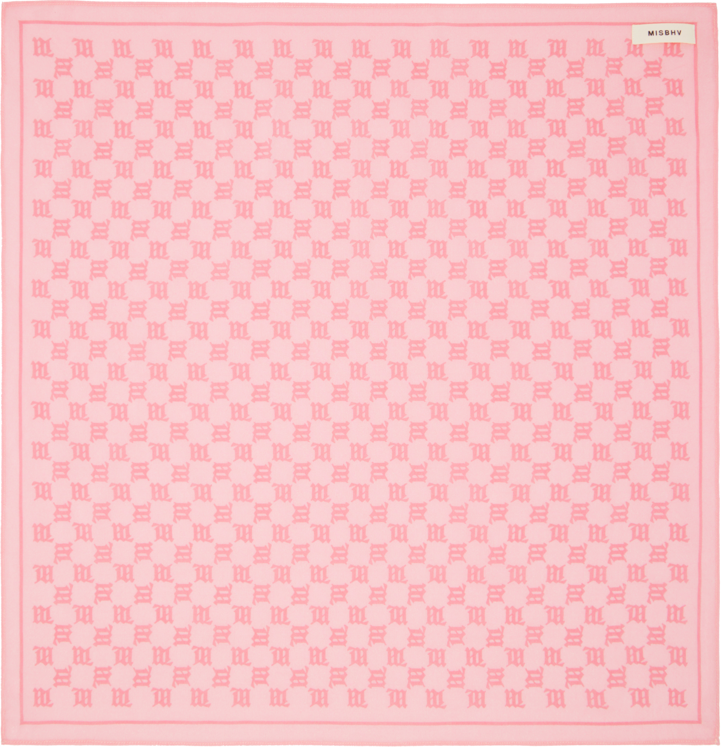 SSENSE Exclusive Pink Monogram Bandana Scarf