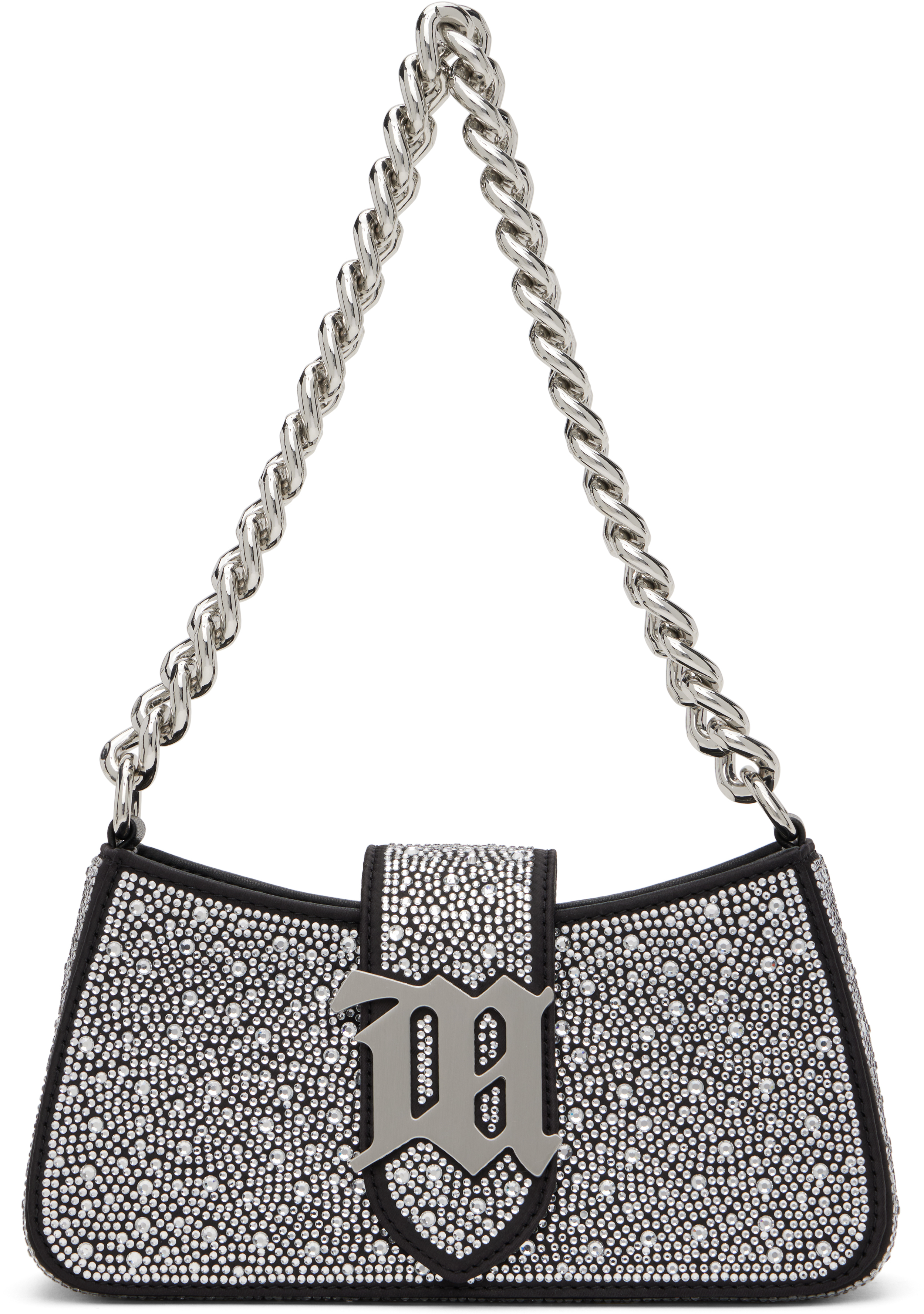 Black Crystal Mini Shoulder Bag