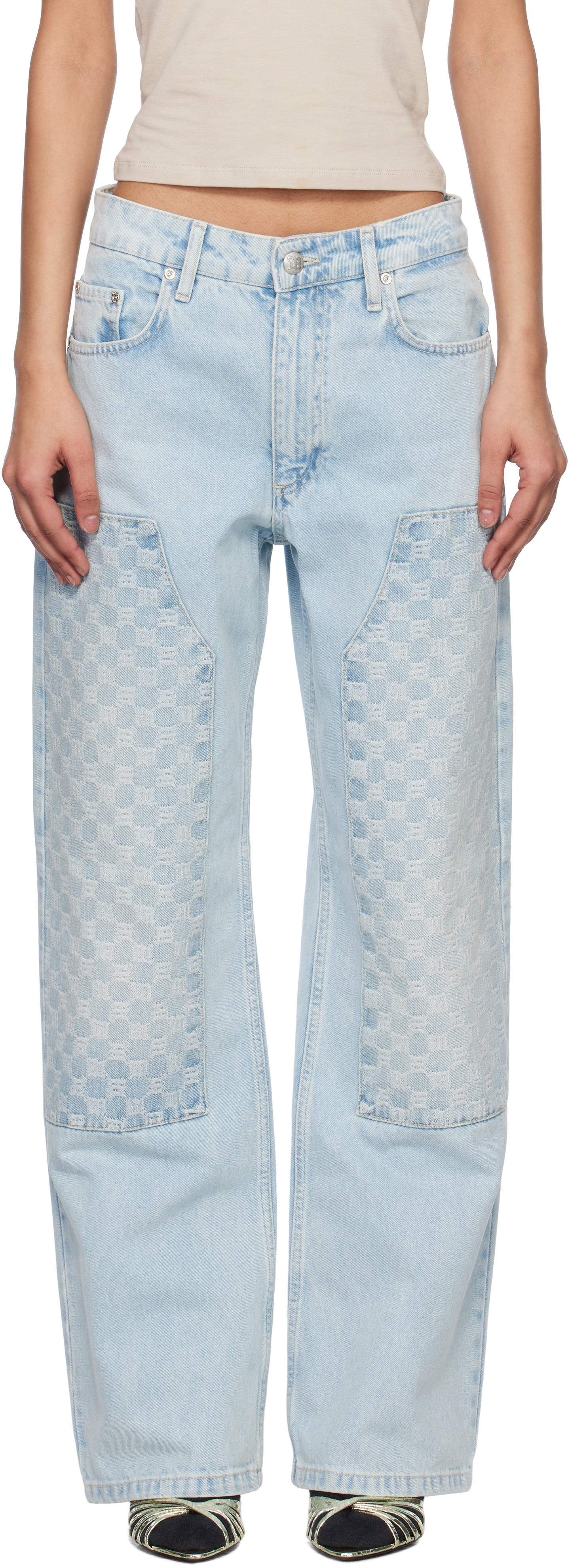 Misbhv＞＞＞Misbhv モノグラム柄ストレートレッグジーンズ Monogram Jeans