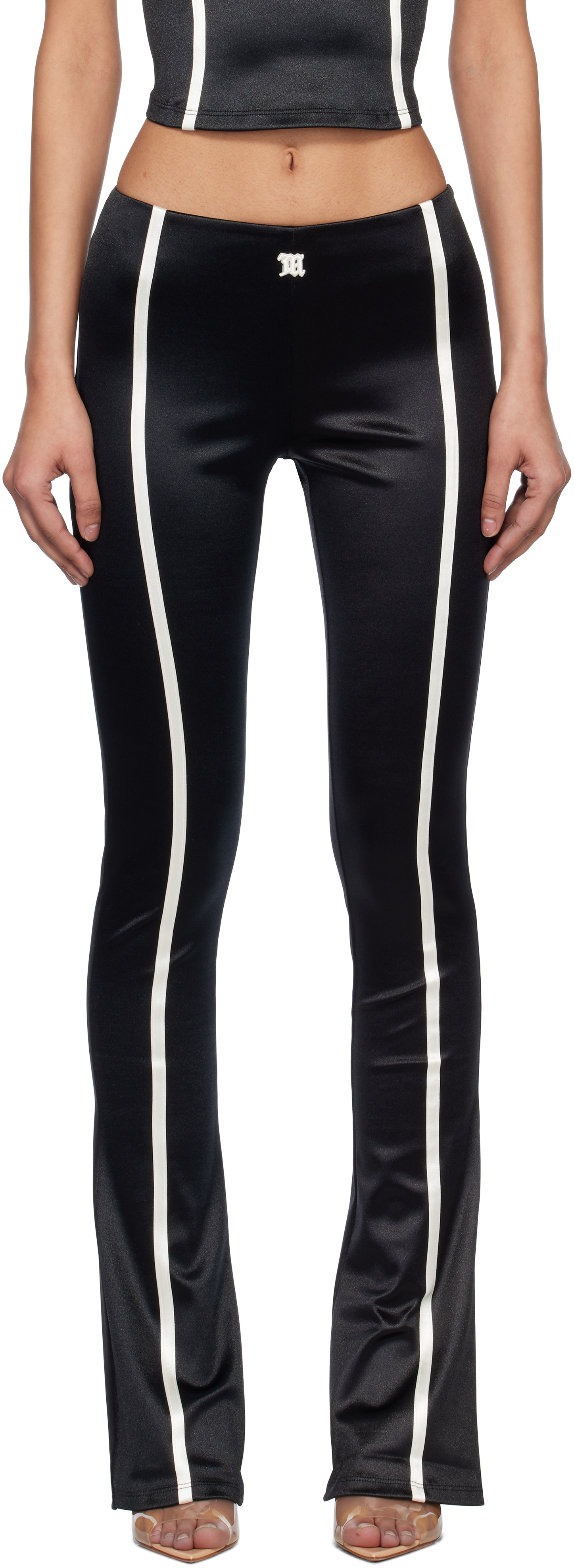 Black St Germain Flared Leggings