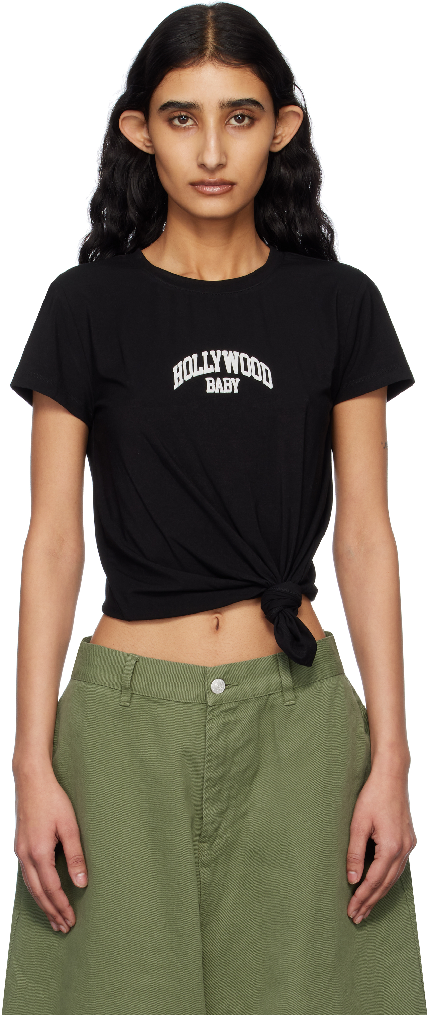 MISBHVのブラック Hollywood ノット ベビーTシャツがセール中