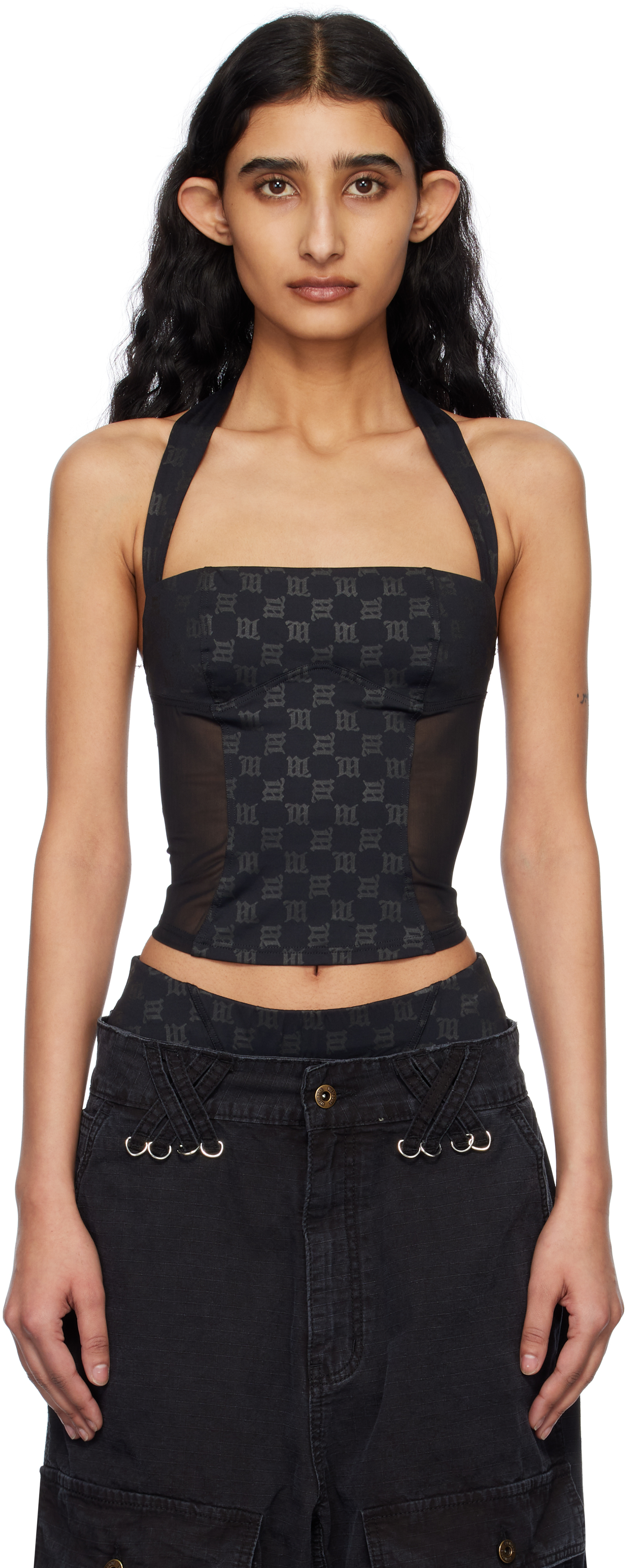 MISBHV | Tops | Misbhv Brown Lara Monogram Spaghetti Top