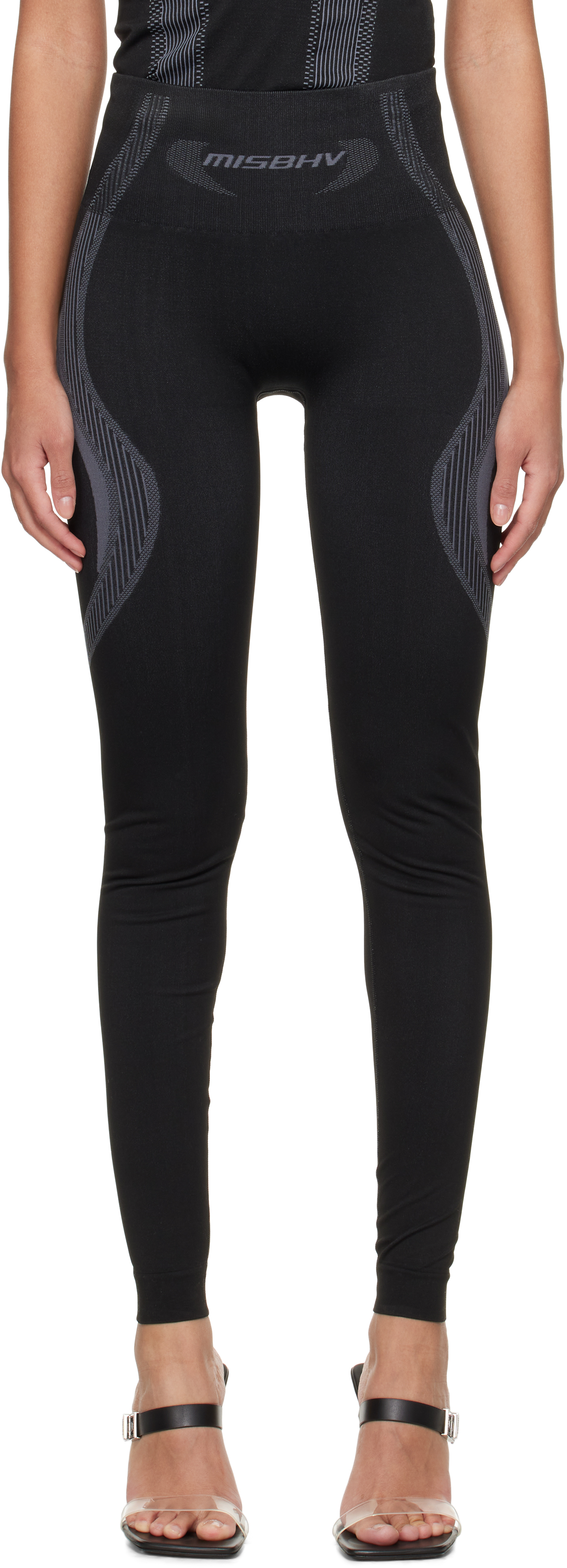 MISBHV(ミスビヘイブ) Active スポーツレギンス XS／S MISBHV: ブラック Sport Active Classic スポーツレギンス