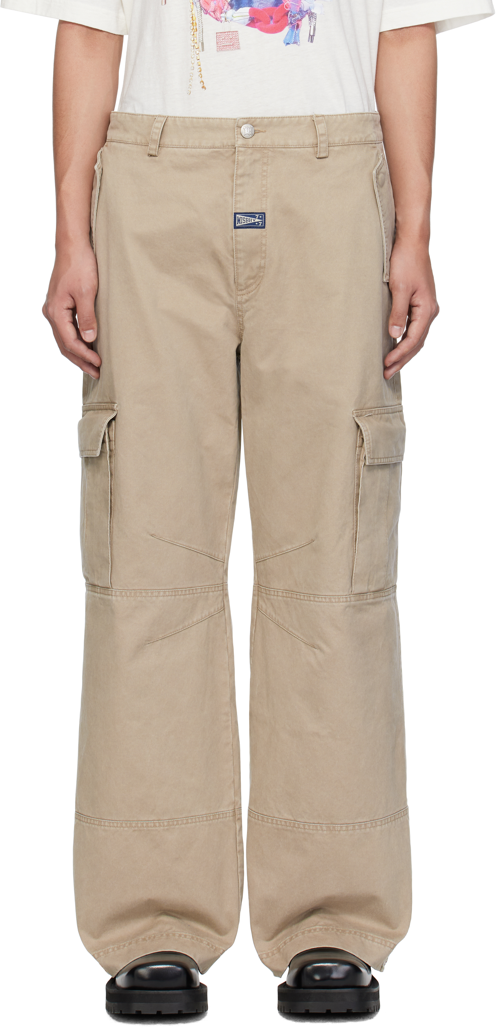 Beige Perfect Cargo Pants