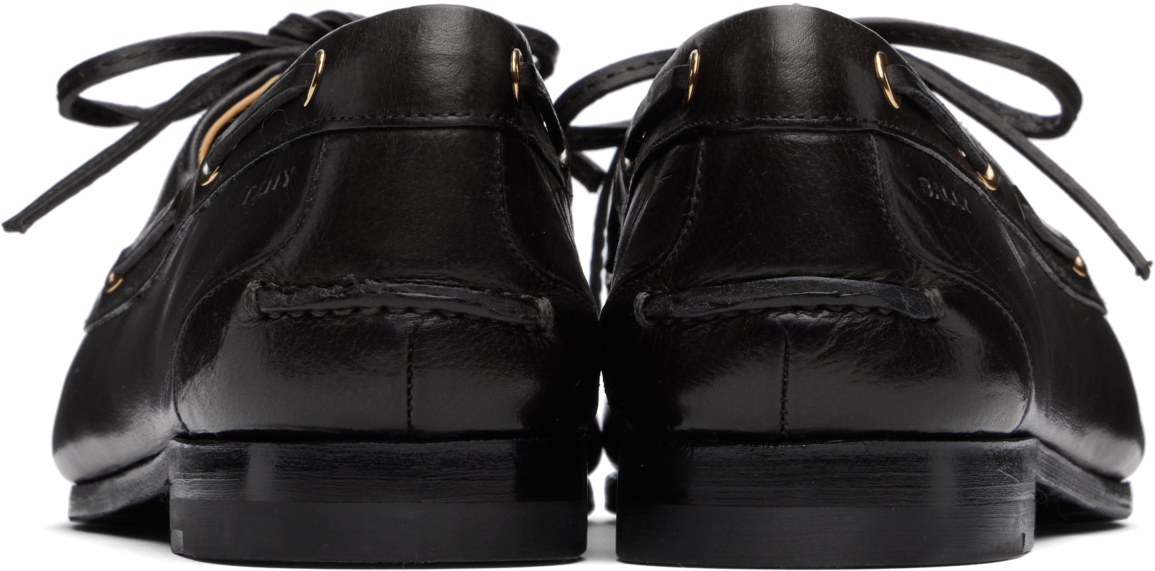 Shop Bally Black Plume Derbys In U901 - Black