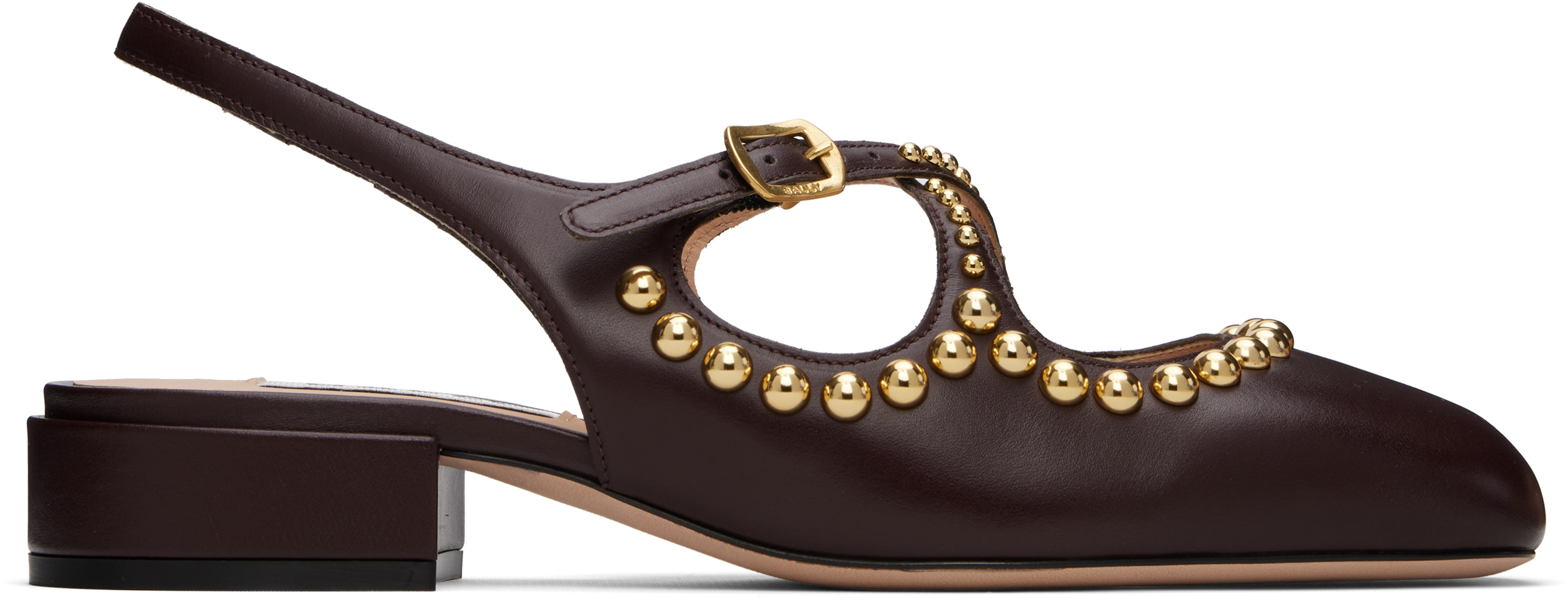Brown Ballyrina Slingback Heels