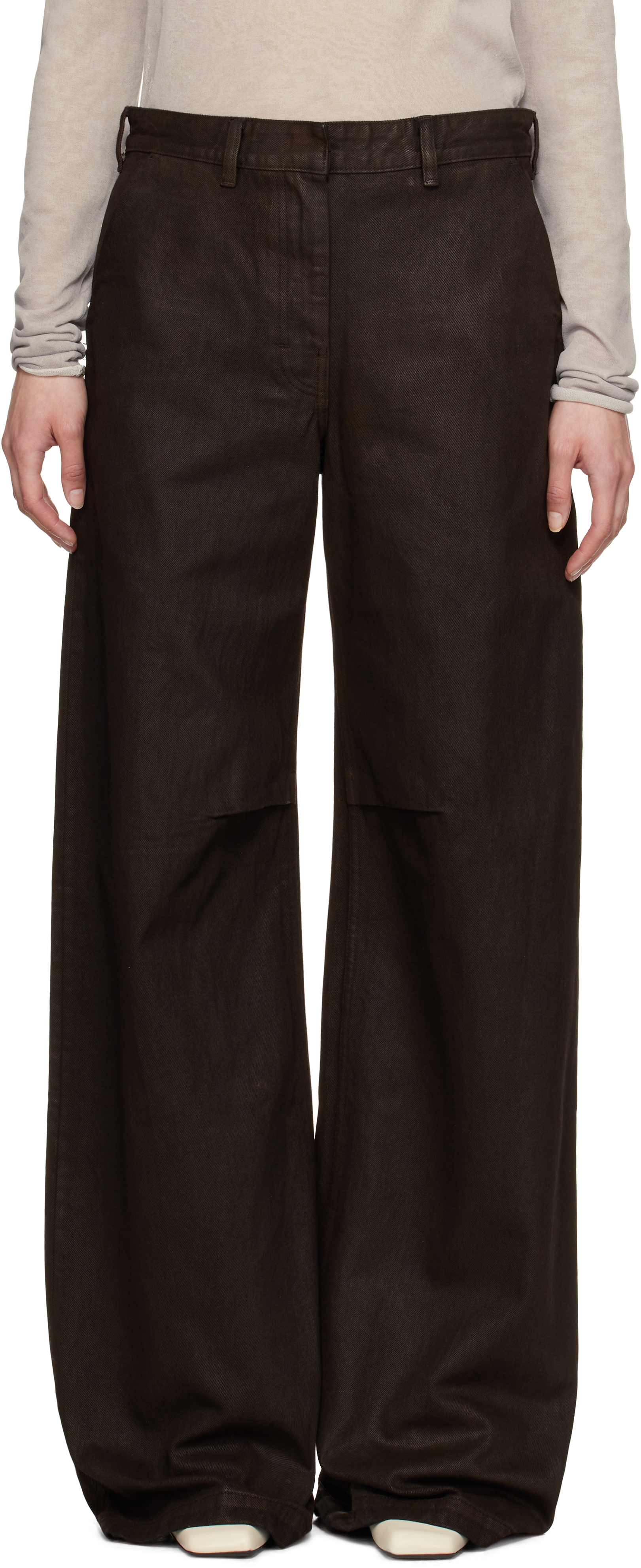 【関税込み】Entire Studios ブラウン Dem ジーンズ ENTIRE STUDIOS Dem Jeans | Brown | FARFETCH BH