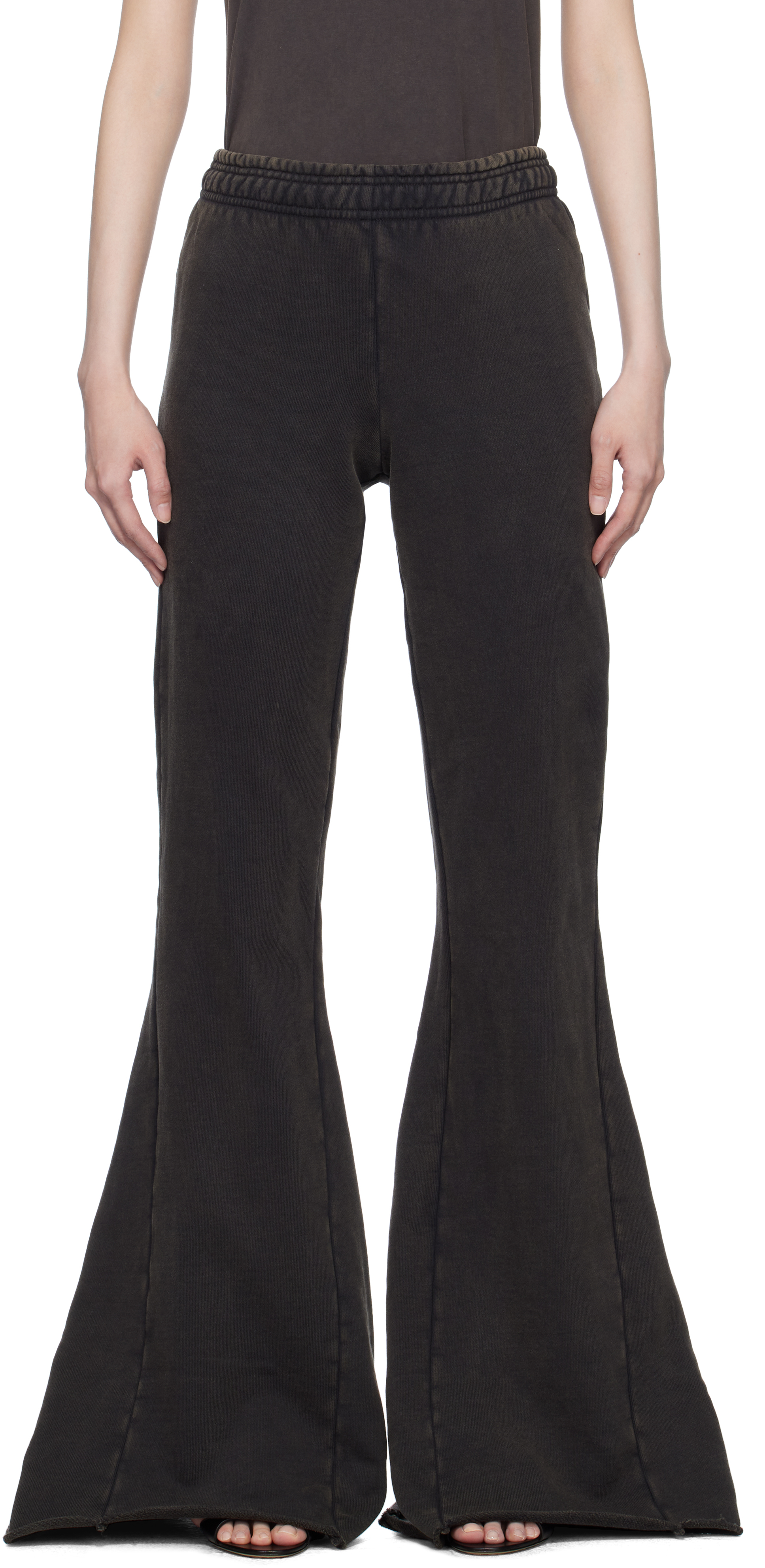 Black Heavy Flare Lounge Pants