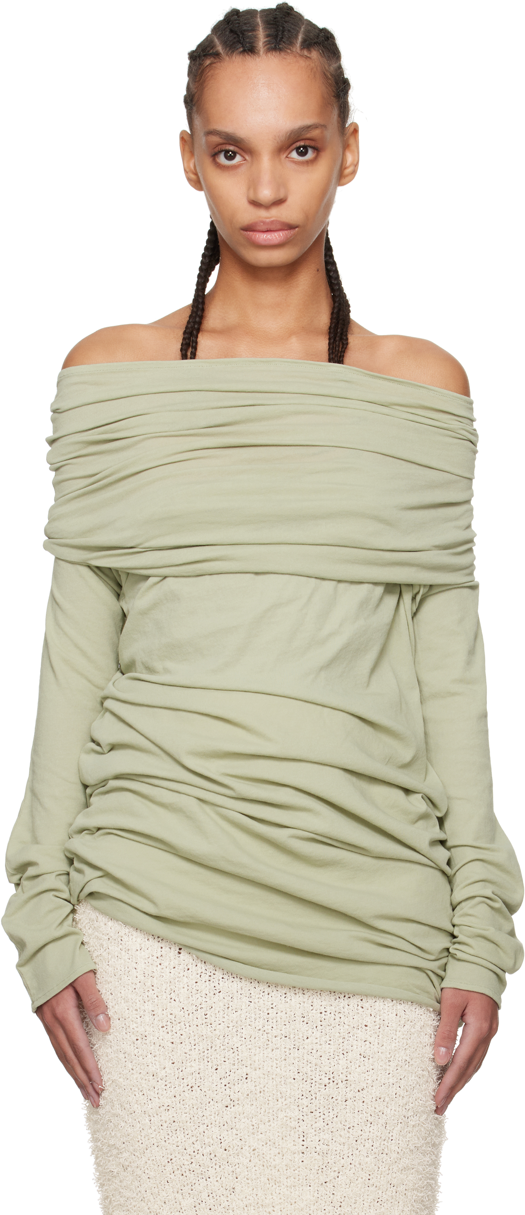 ENTIRE STUDIOS GREEN BOUND TOP