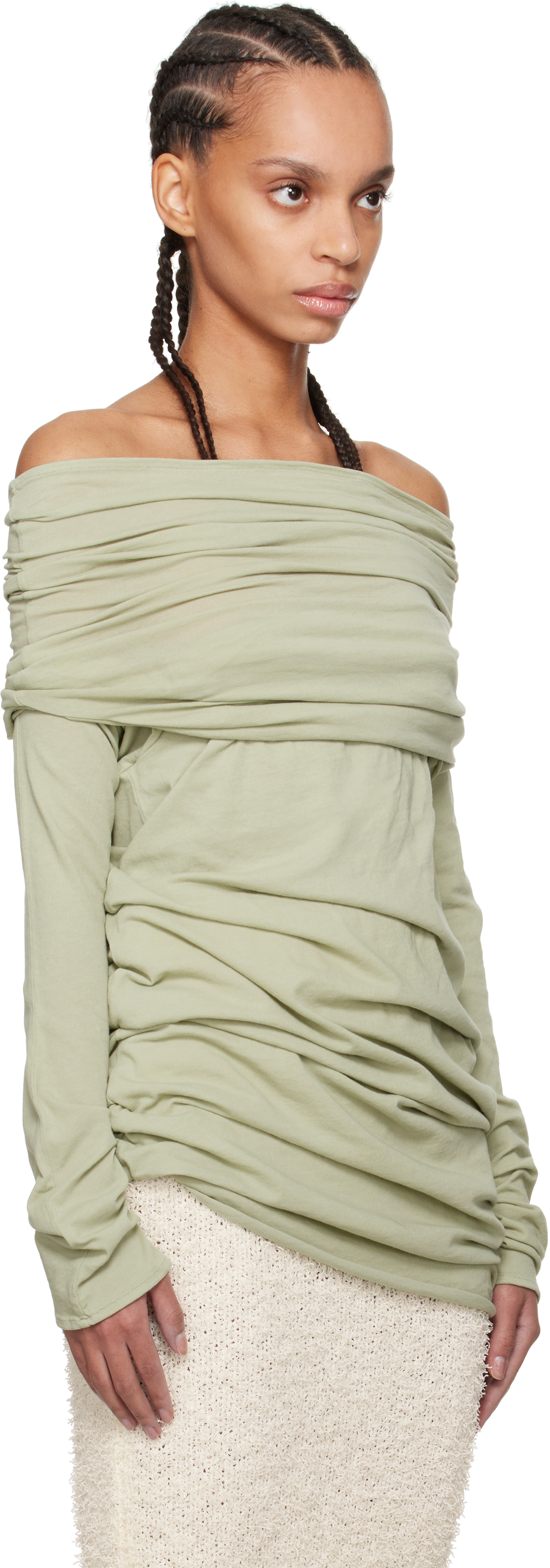 ENTIRE STUDIOS GREEN BOUND TOP