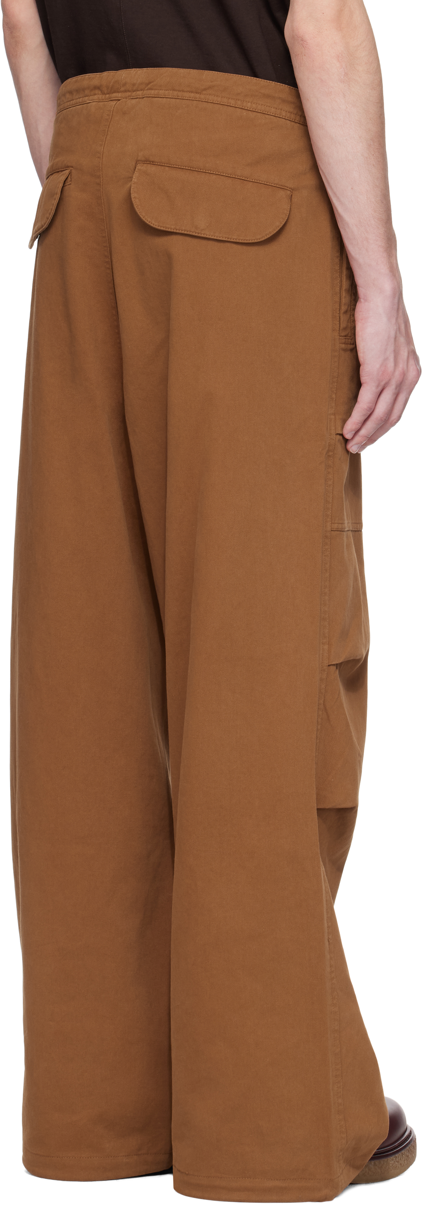 Entire Studios Brown Barren Cargo Trousers In Copper