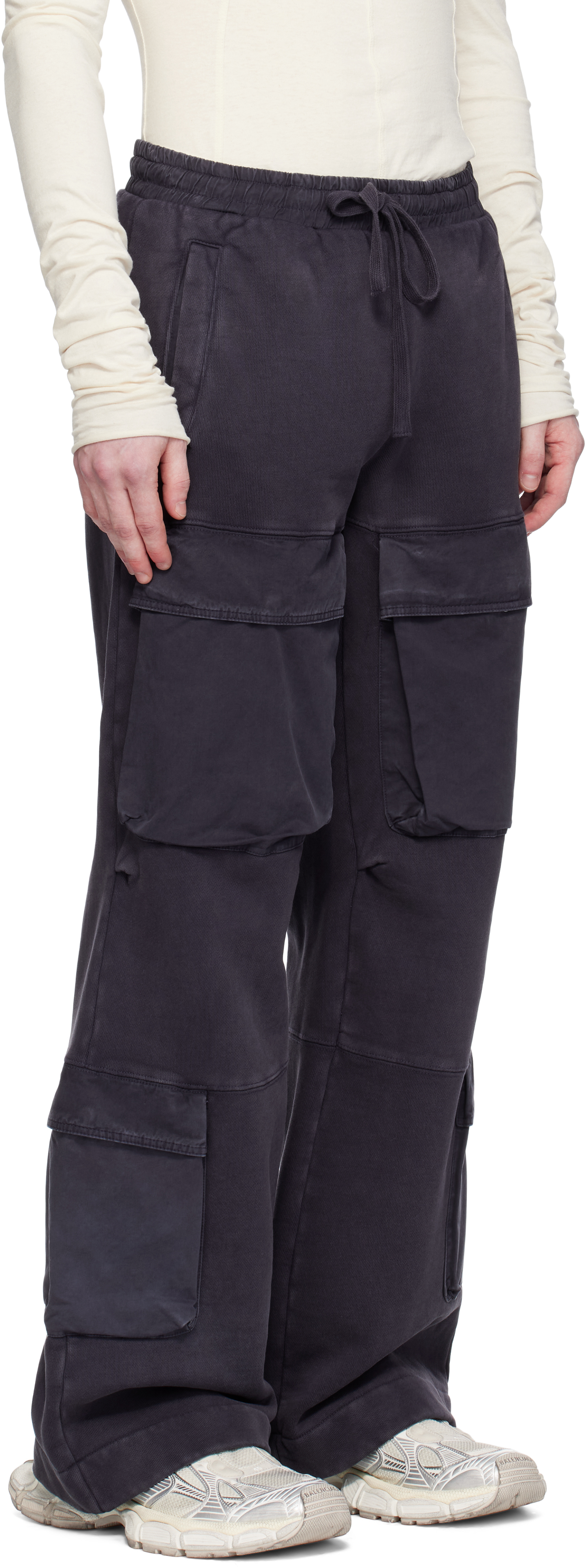 Entire Studios Navy Utility Cargo Pants In Ink
