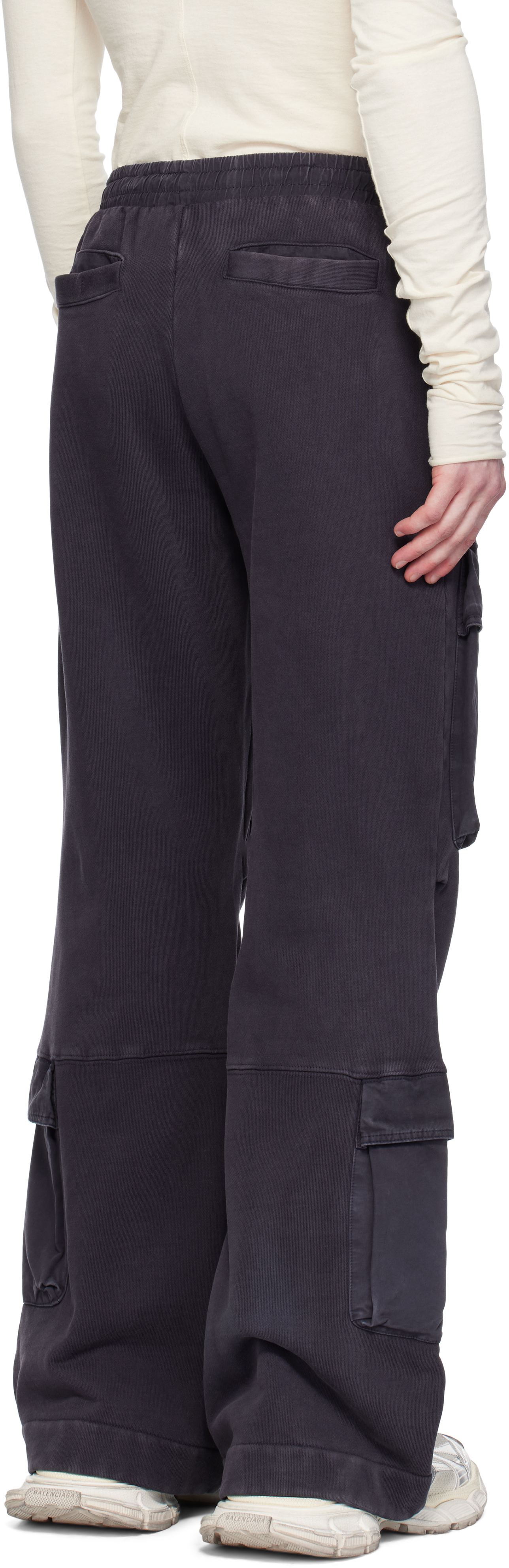 Entire Studios Navy Utility Cargo Pants In Ink