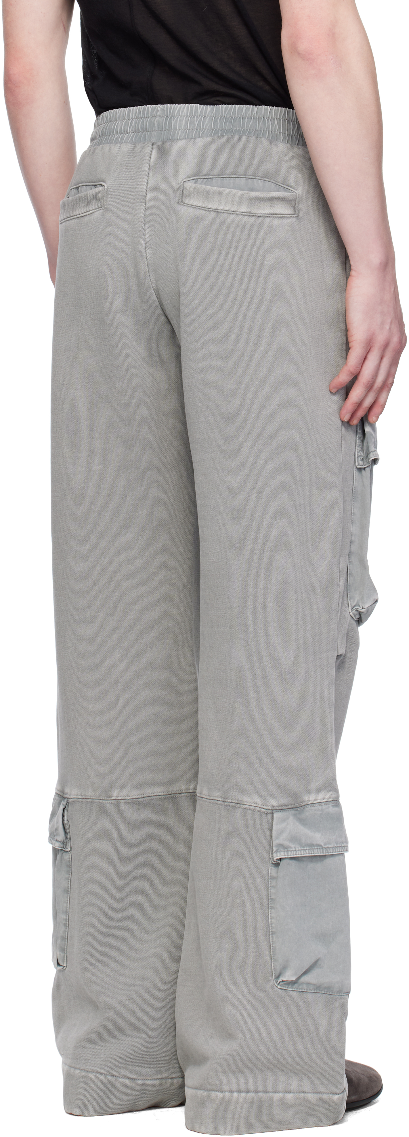 Entire Studios Gray Utility Cargo Pants In Rhino