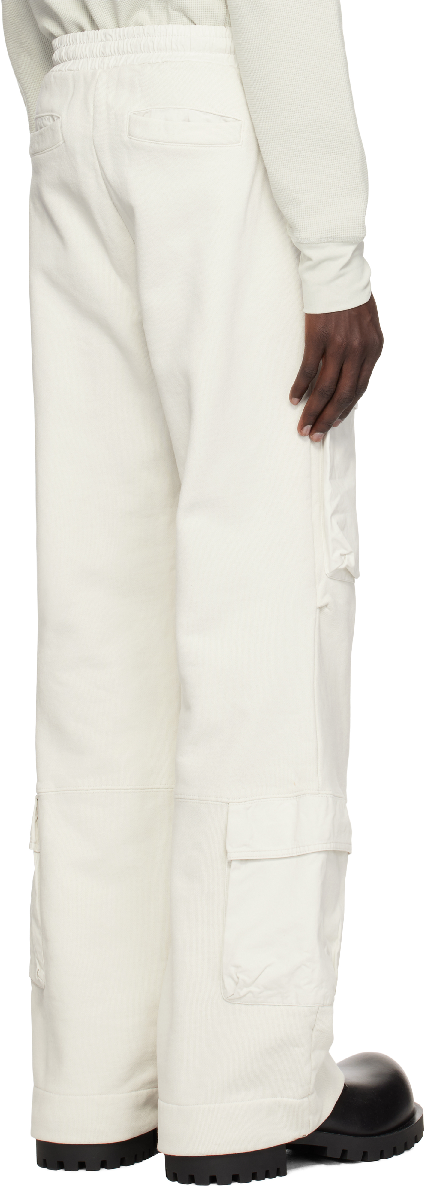 Entire Studios Off-white Utility Cargo Pants In Rice