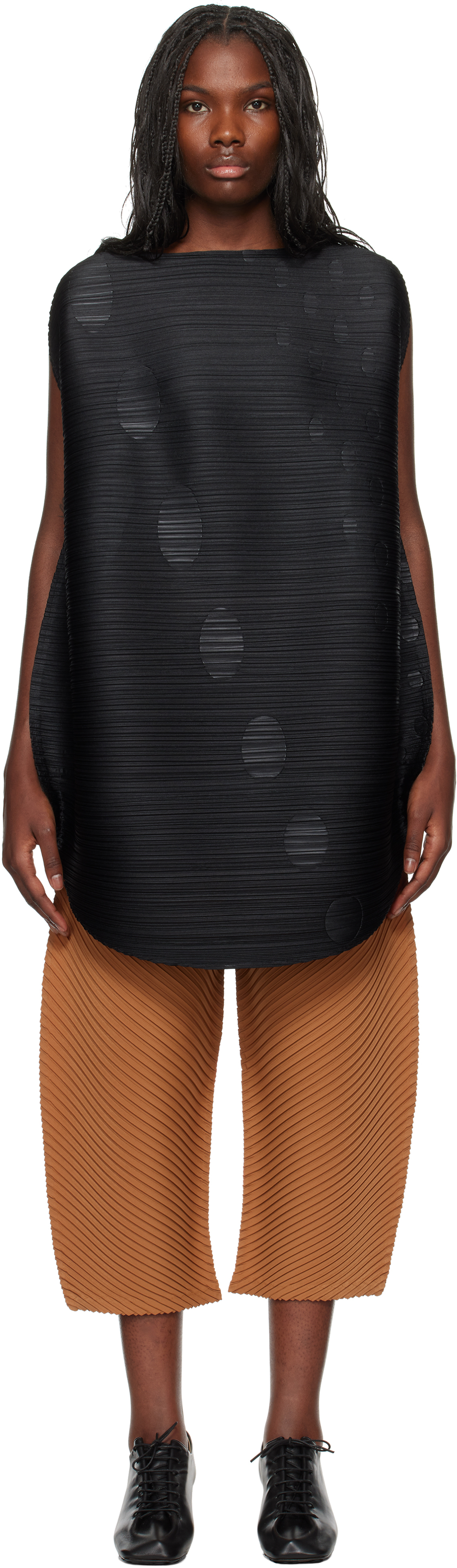 Shop Issey Miyake Black Orbit Minidress In 15 Black