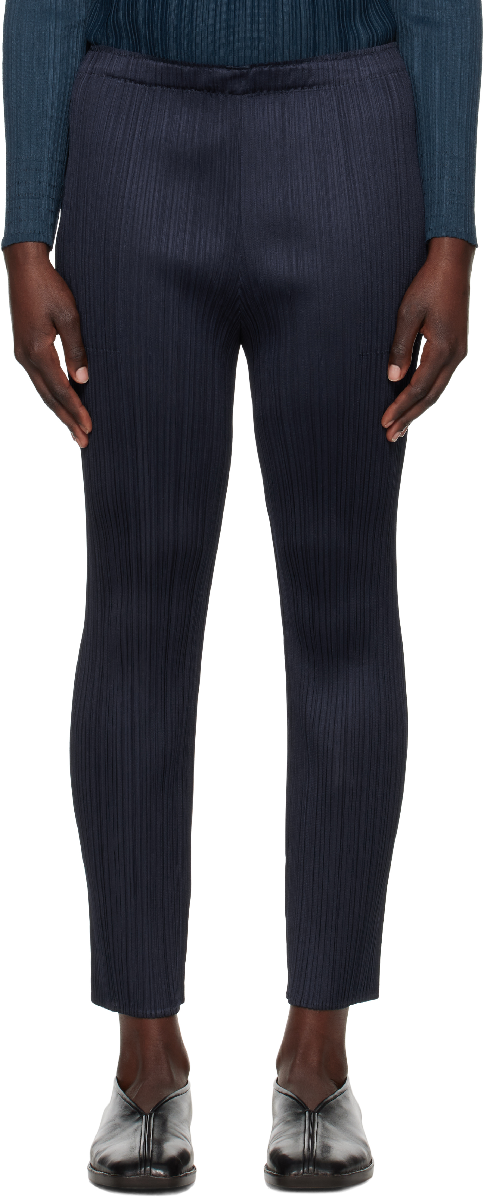 Navy New Colorful Basics 4 Trousers