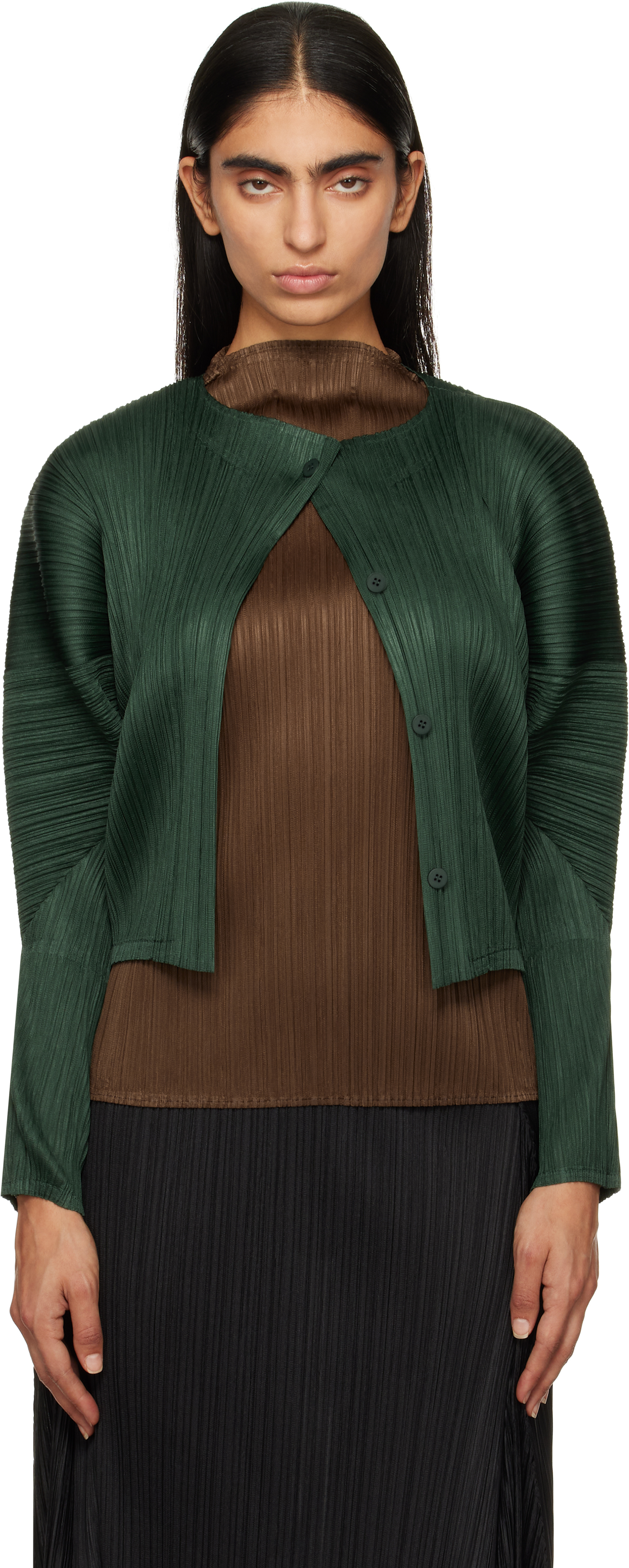PLEATS PLEASE ISSEY MIYAKE: Green Monthly Colors October