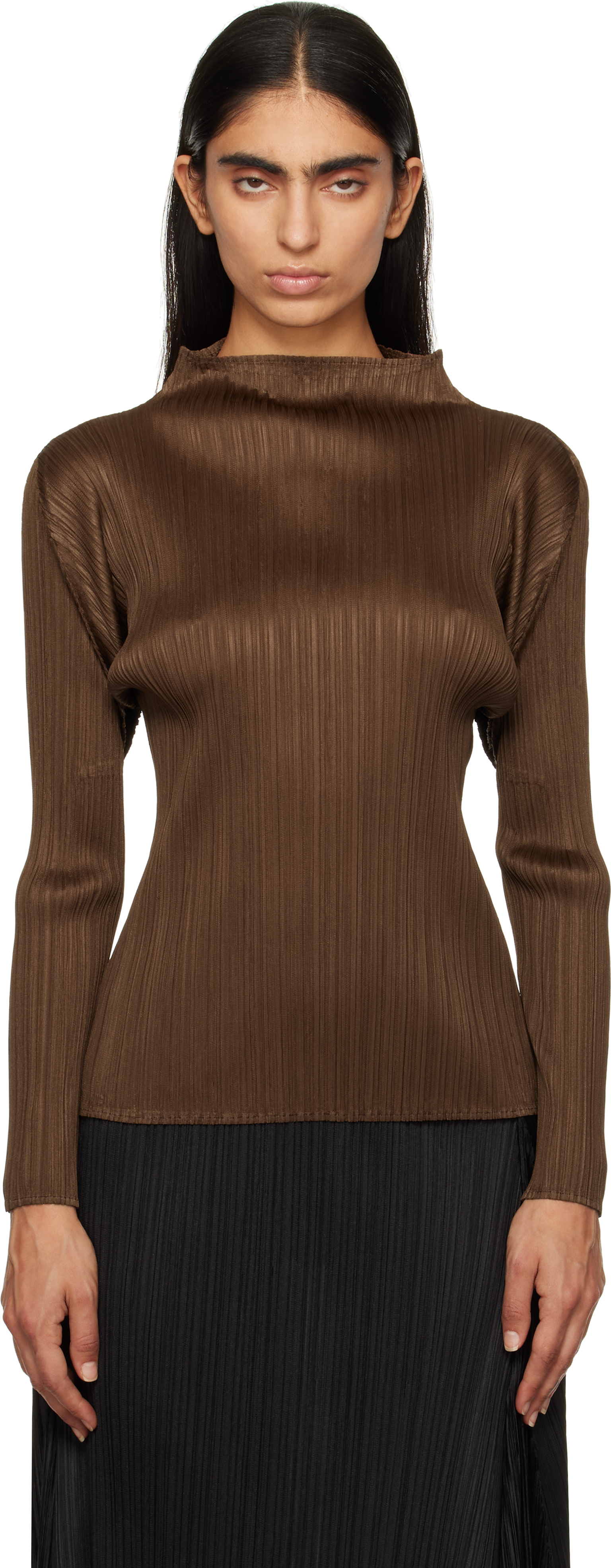 Pleats Please Issey Miyake turtlenecks for Women | SSENSE