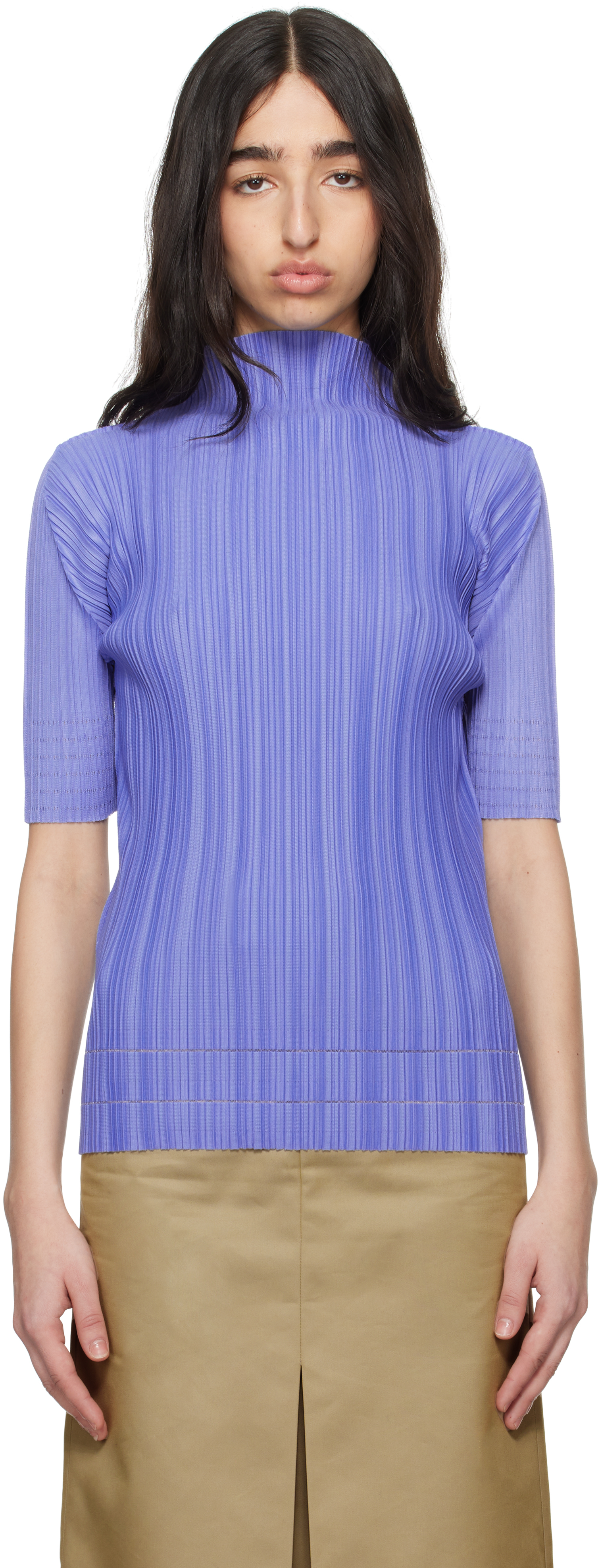 Pleats Please Issey Miyake turtlenecks for Women | SSENSE