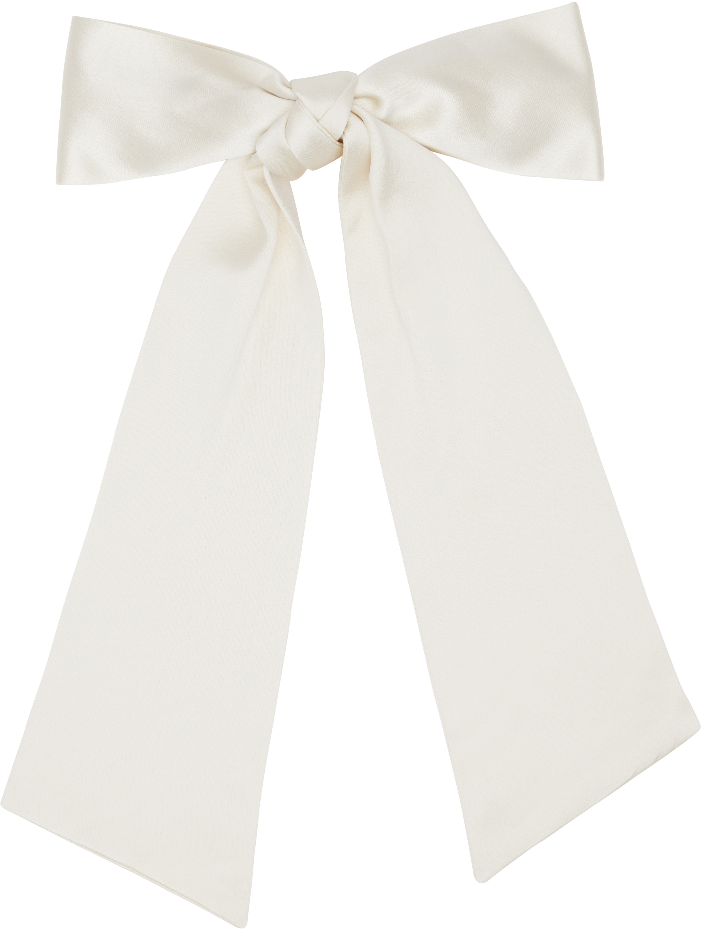 Off-White Oversized Bow Silk Hair Clip