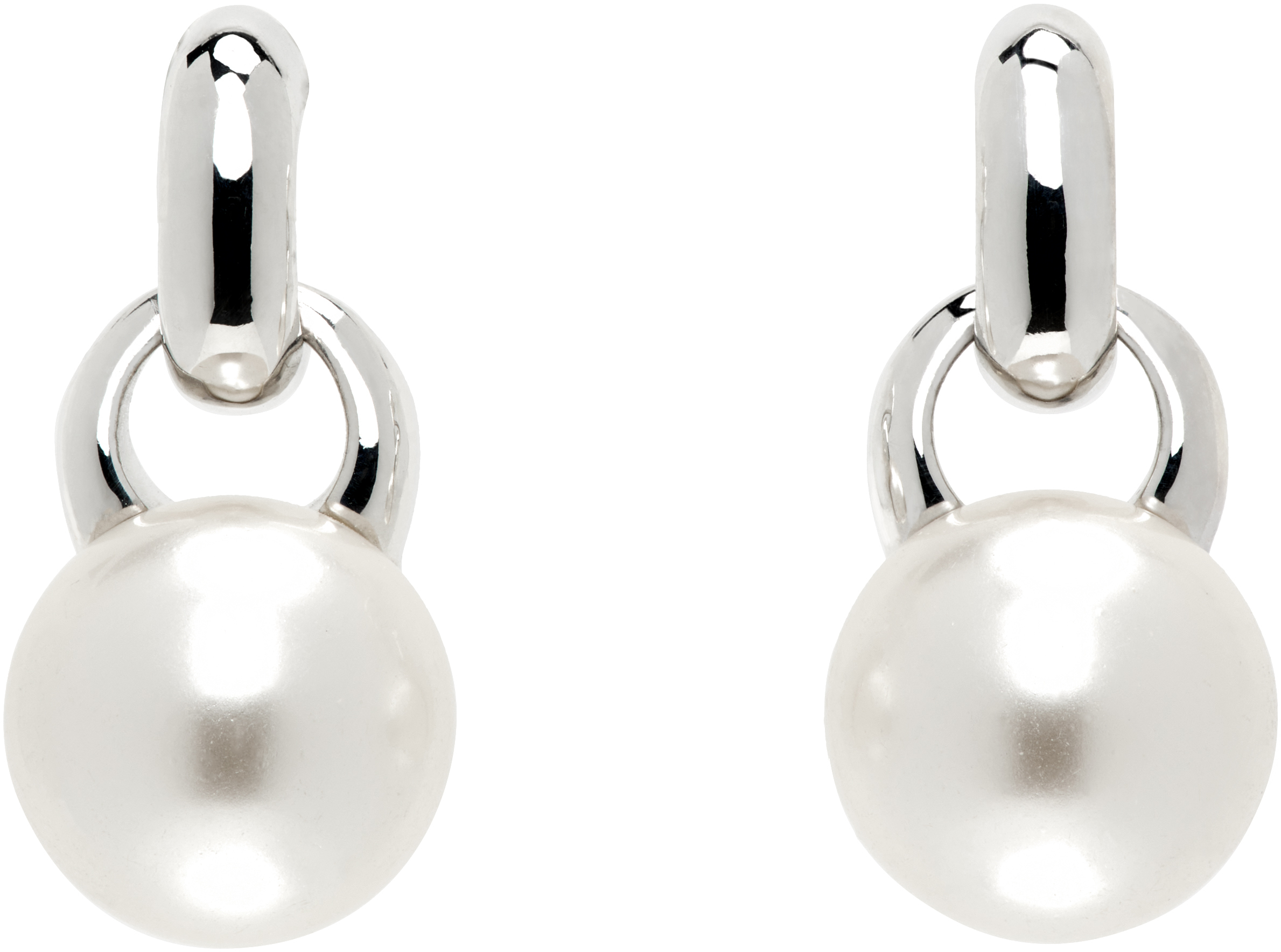 【SOPHIE BUHAI】 Everyday フェイクパール ピアス（関税込み） Sophie Buhai: シルバー Everyday フェイクパール ピアス