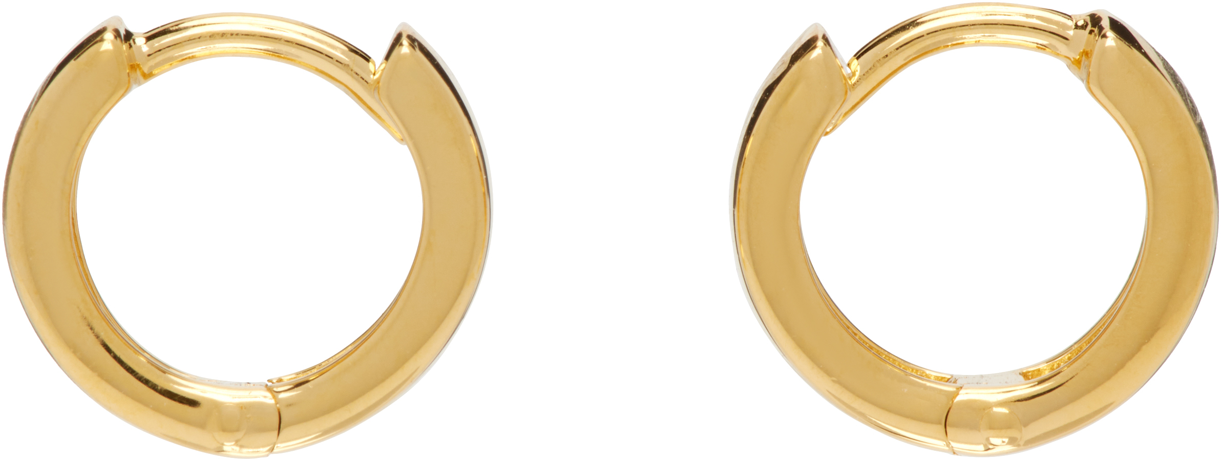 Gold Medium Edo Hoop Earrings