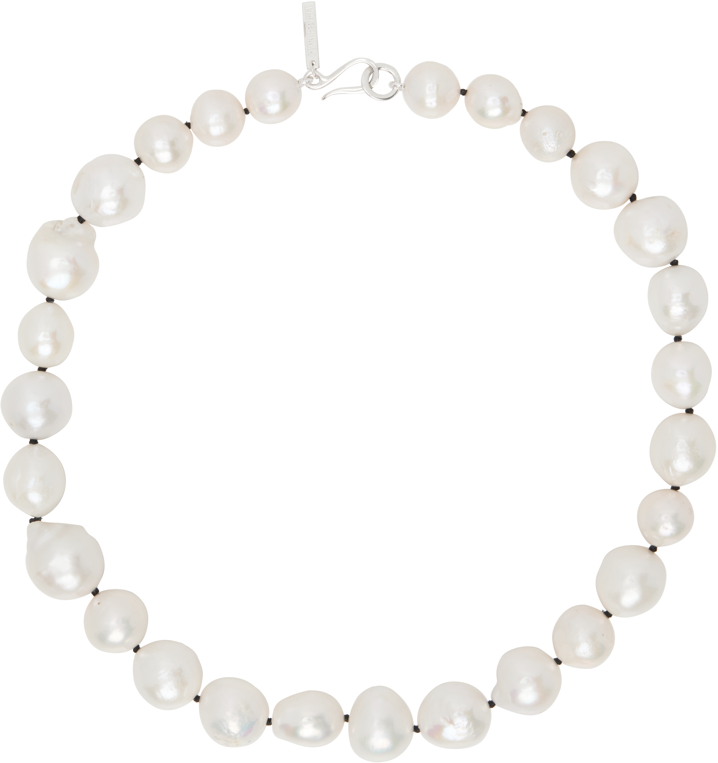 White Pearl Moon Collar Choker