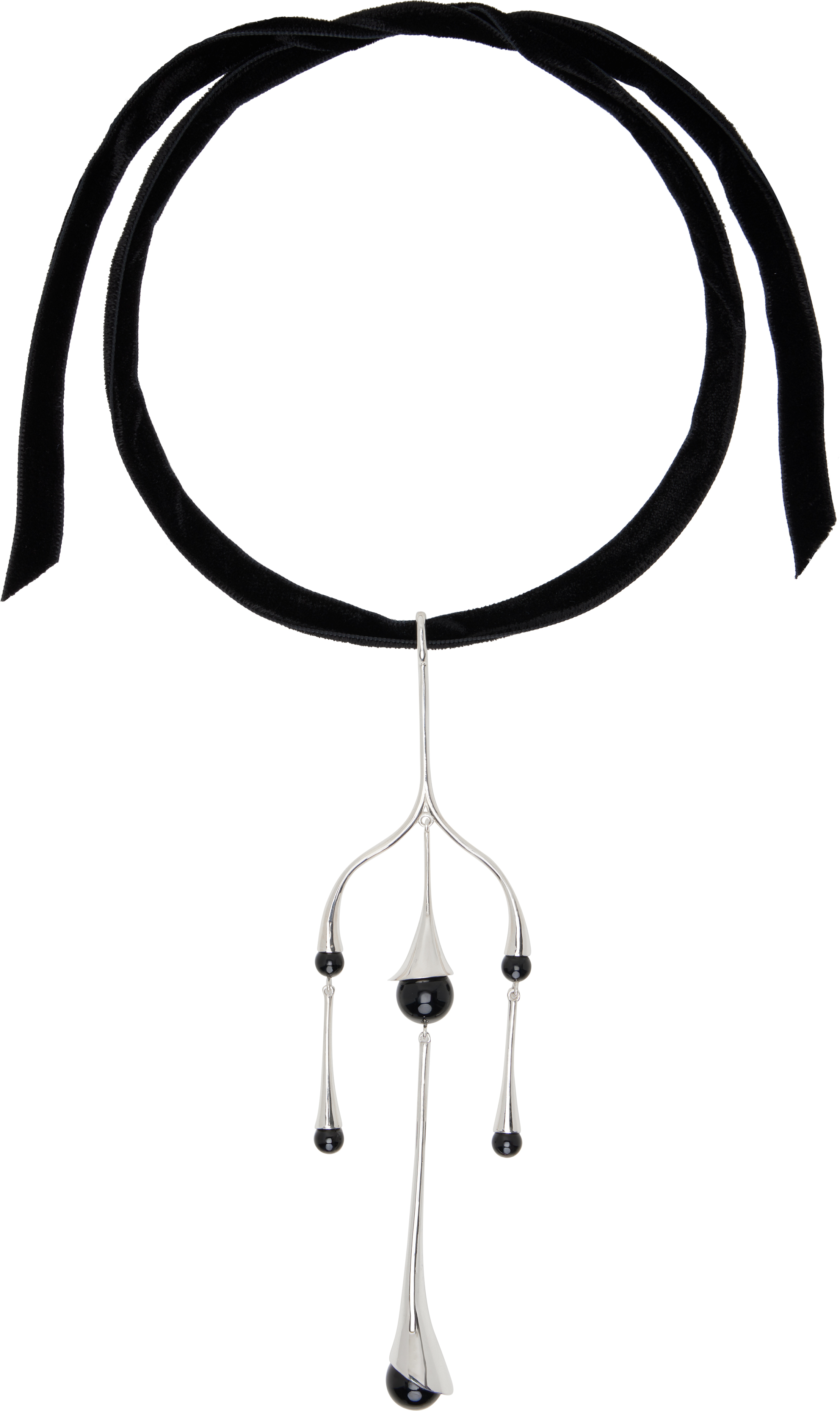 Sophie Buhai Black Chandelier Onyx Choker In Onyx