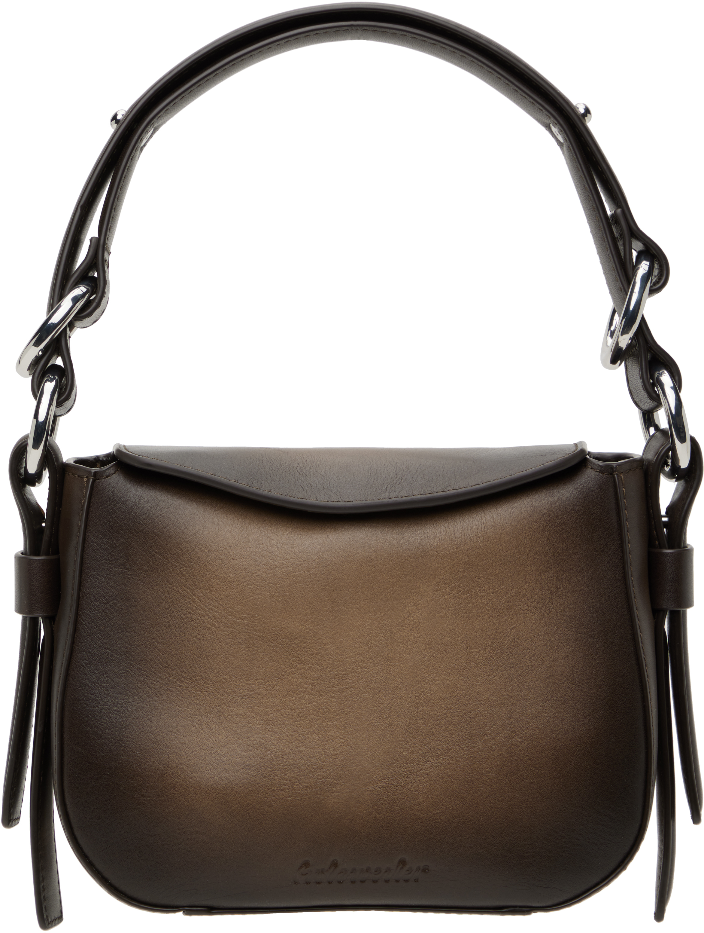 Brown Bud Mini Leather Bag