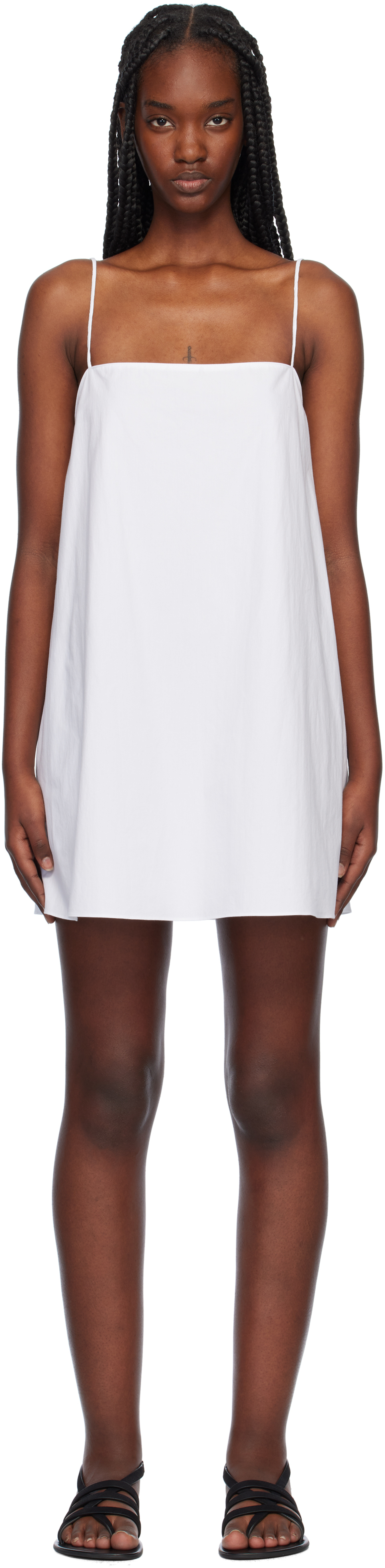 White Square Cami Minidress