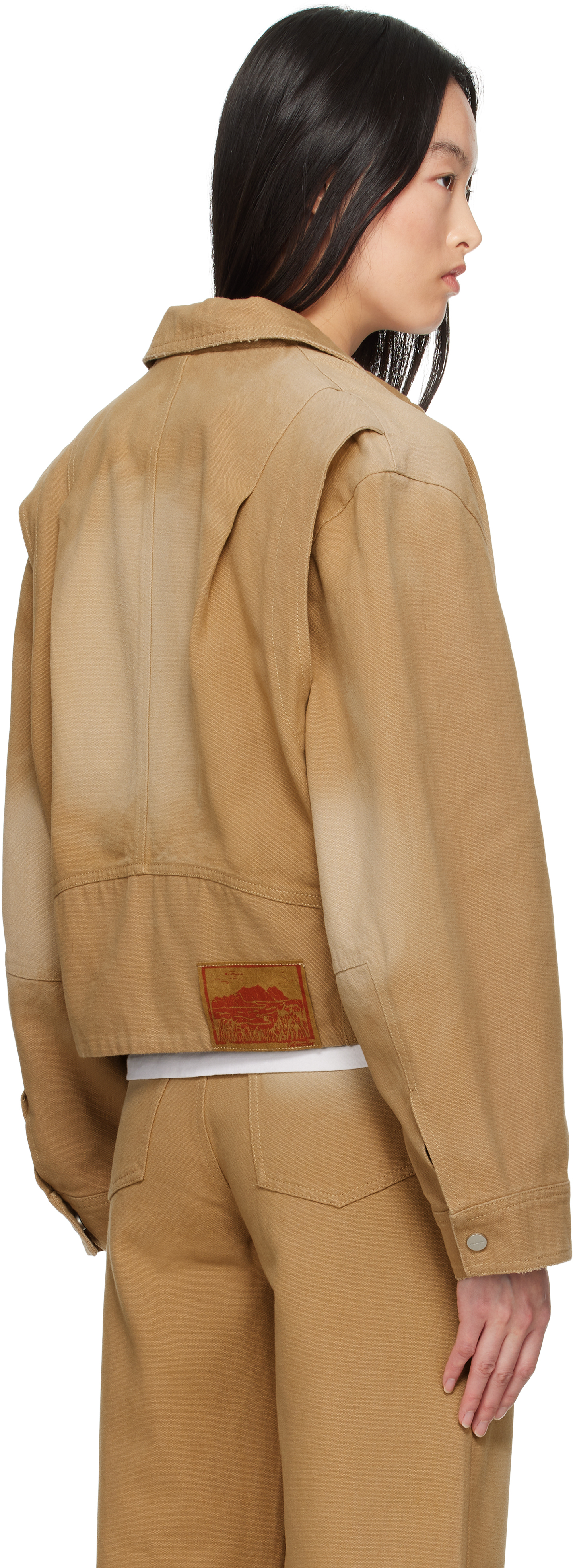 Holzweiler Tan Juno Workwear Jacket In 1103 Lt. Brown